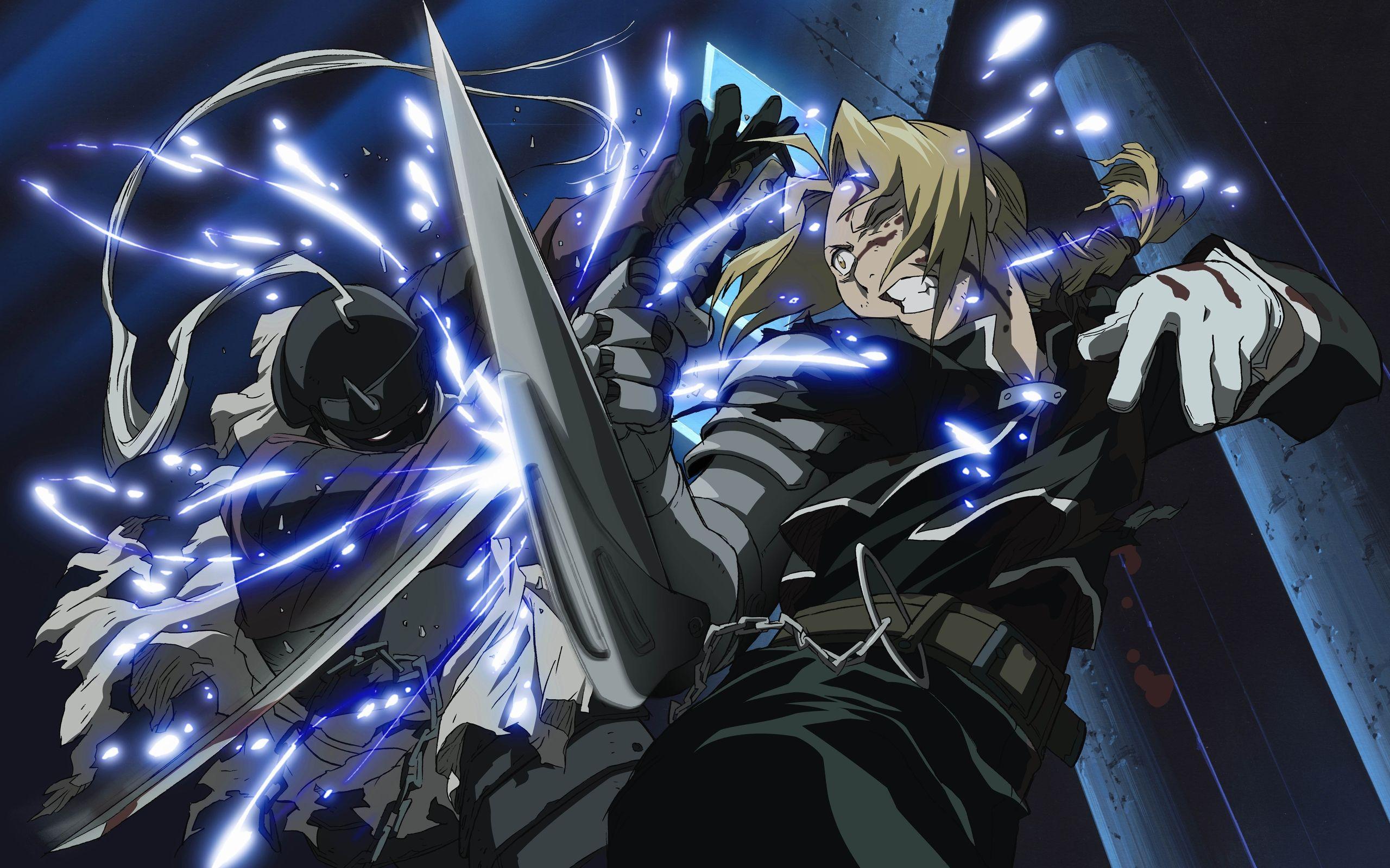 2560x1600 Fighting Fullmetal Alchemist Wallpaper