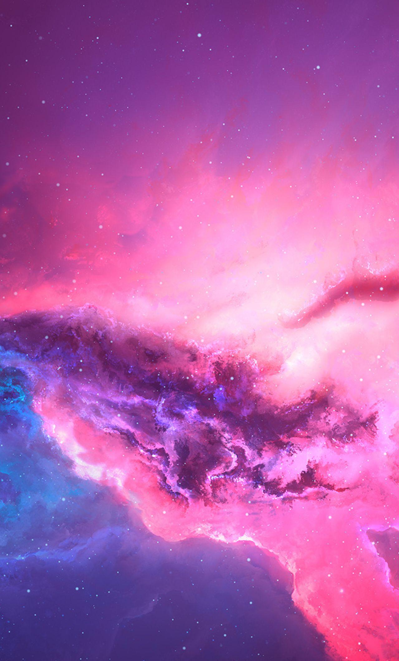 1280x2120 Pink Red Nebula Space Cosmos 4k iPhone HD 4k Wallpaper, Image, Background, Photo and Picture