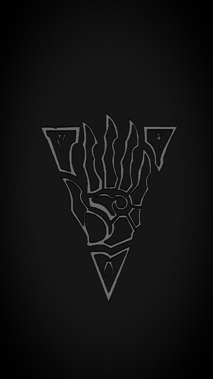 720x1280 ESO Morrowind Logo by TheJackMoriarty, I just edited and cropped to make into a Samsu. Elder scrolls tattoo, Skyrim wallpaper, Skyrim wallpaper iphone