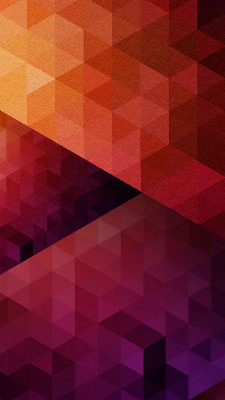 720x1280 Low poly, traingles, orange gradient, geometric, 720x1280 wallpaper. iPhone wallpaper music, iPhone wallpaper, Abstract