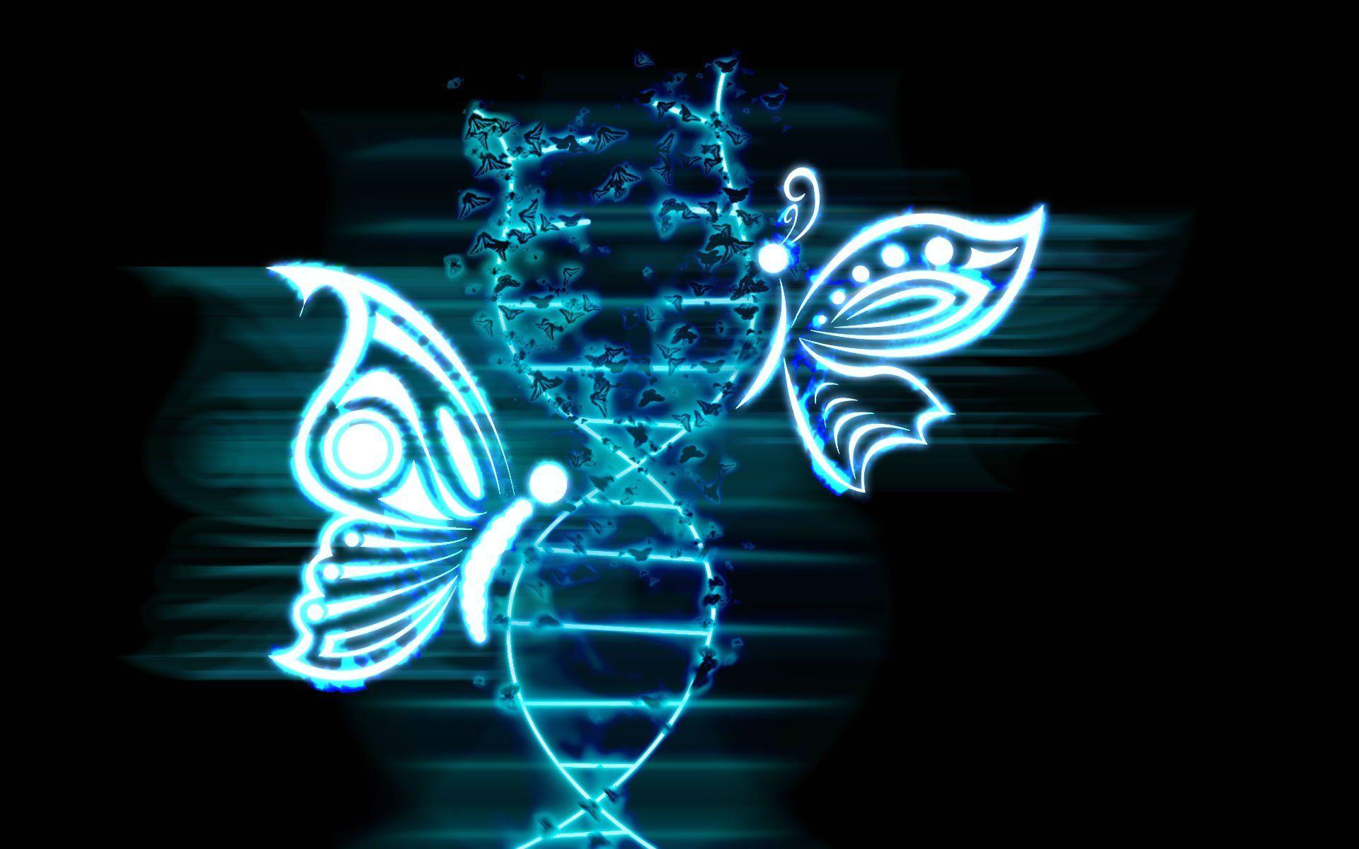 1920x1200 DNA 3 D Structure Molecule Pattern Abstraction Genetic Psychedelic Butterfly Wallpaperx1200