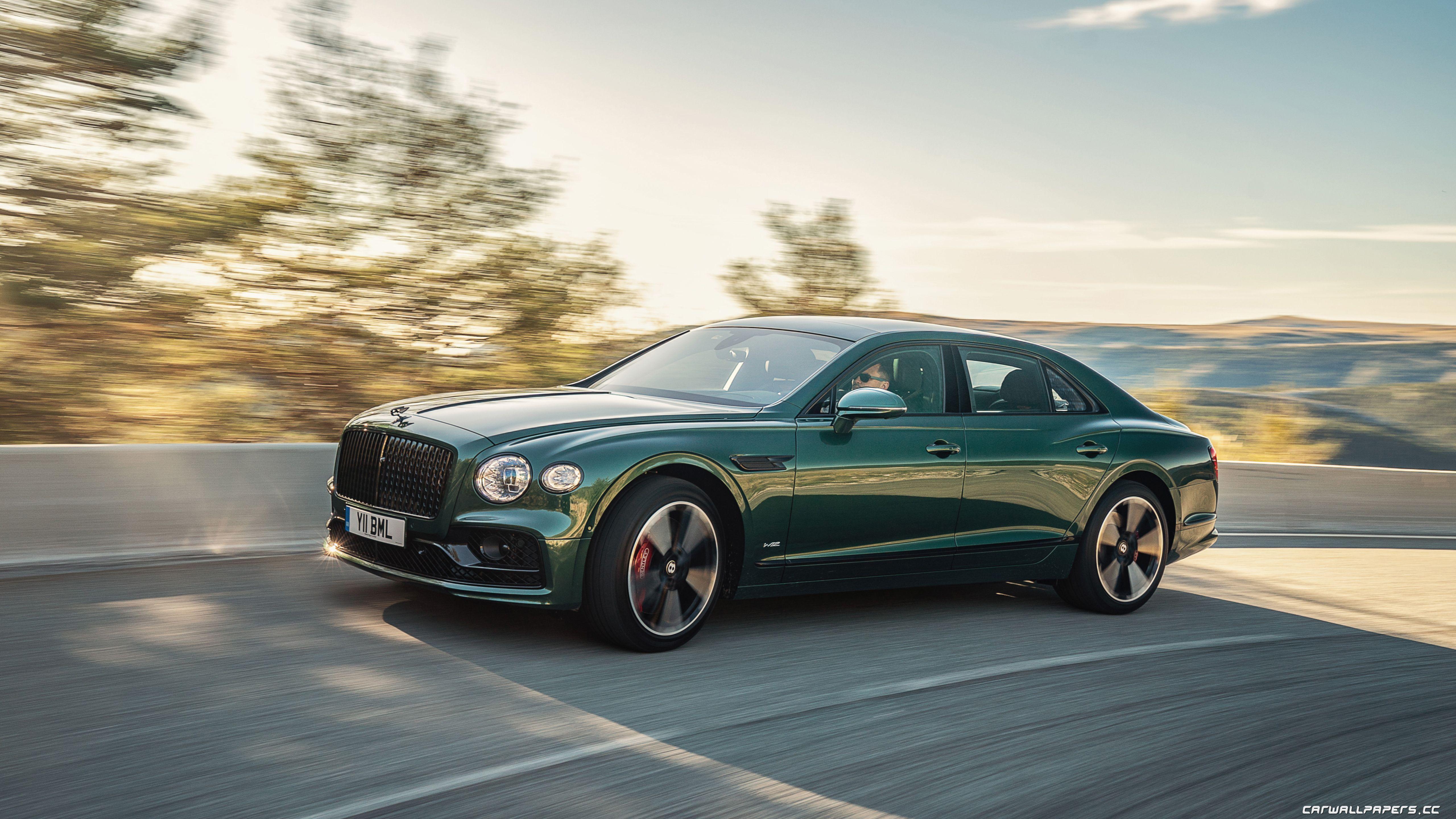 5120x2880 Cars desktop wallpaper Bentley Flying Spur Blackline (Verdant)