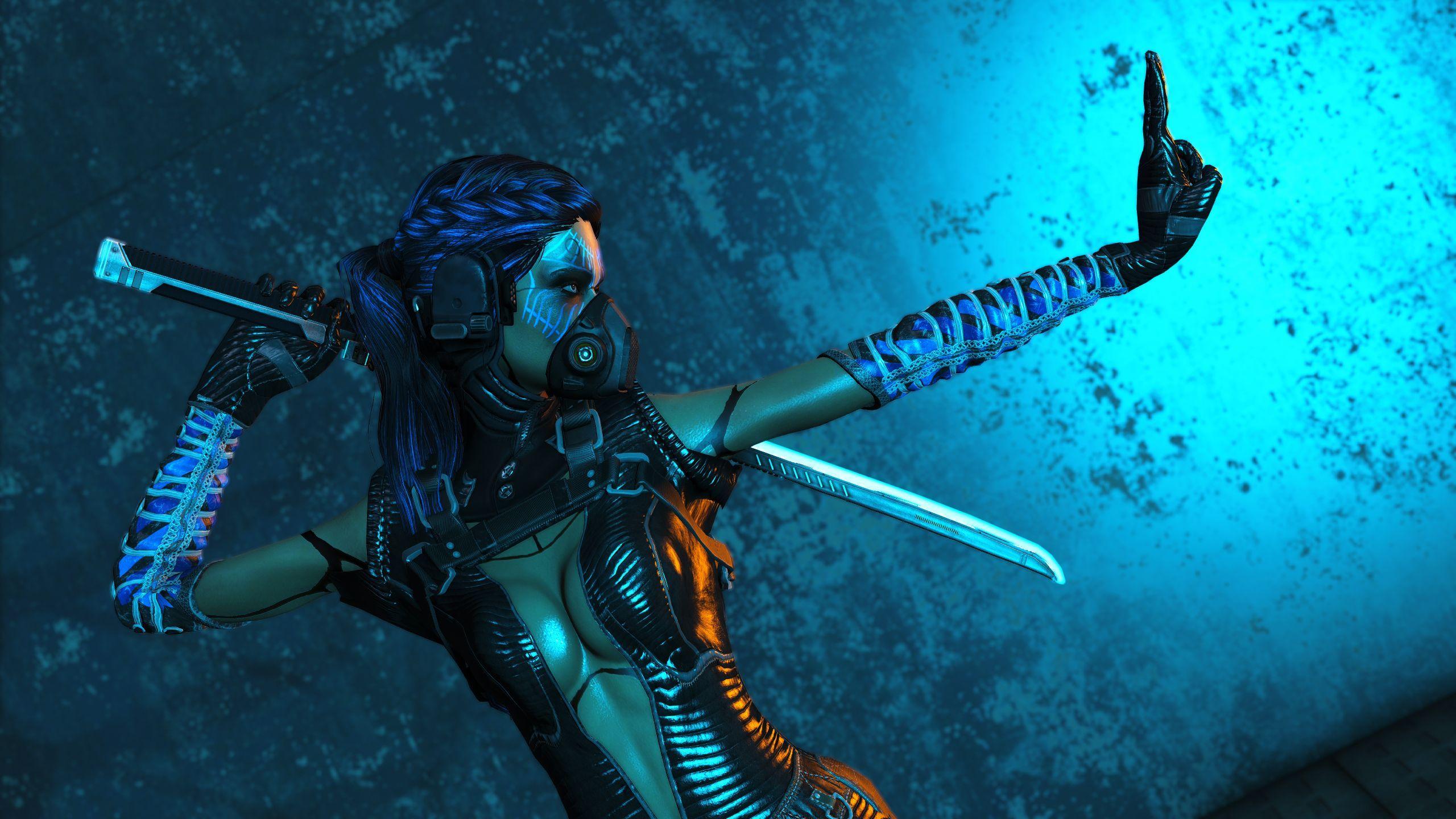 2560x1440 The Cyber Samurai at Fallout 4 Nexus and community