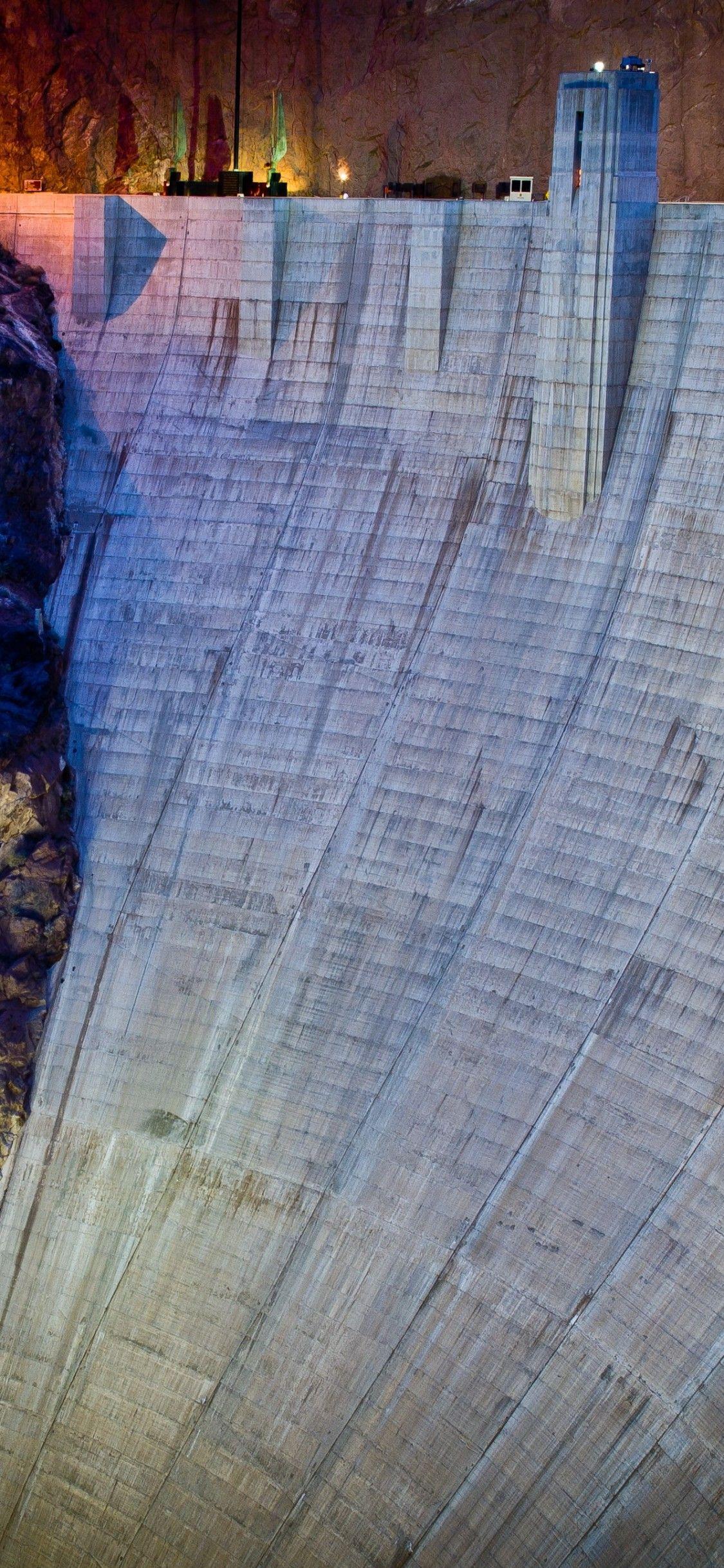 1125x2436 Hoover Dam iPhone XS Wallpaper Download