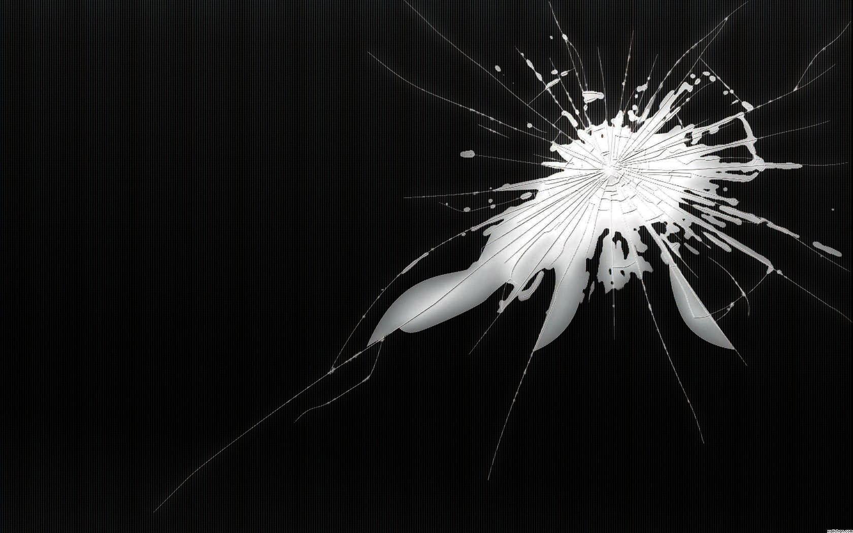1680x1050 Broken phone screen wallpaper