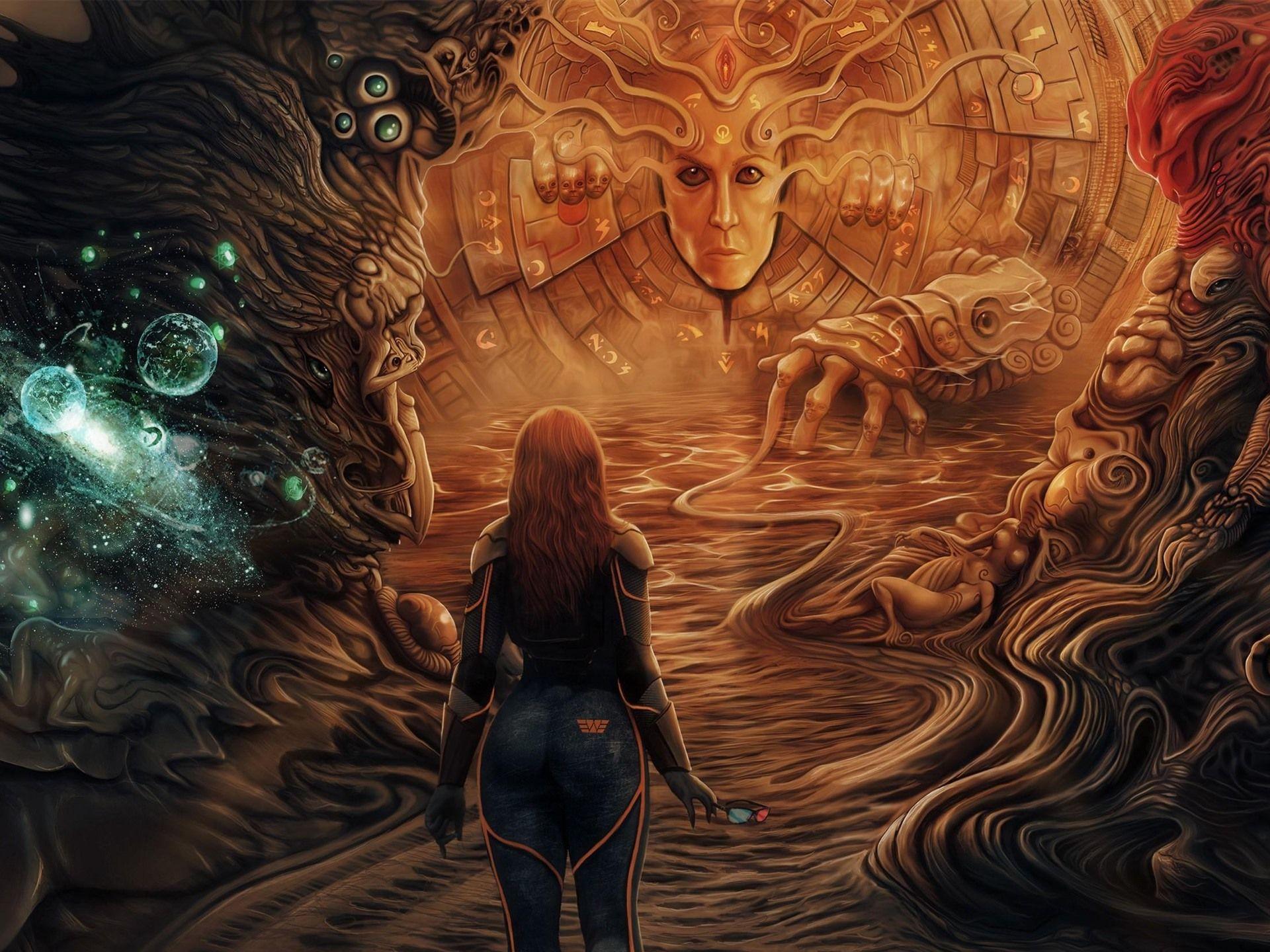 1920x1440 Wallpaper Monster, girl, fantasy picture 2560x1600 HD Picture, Image