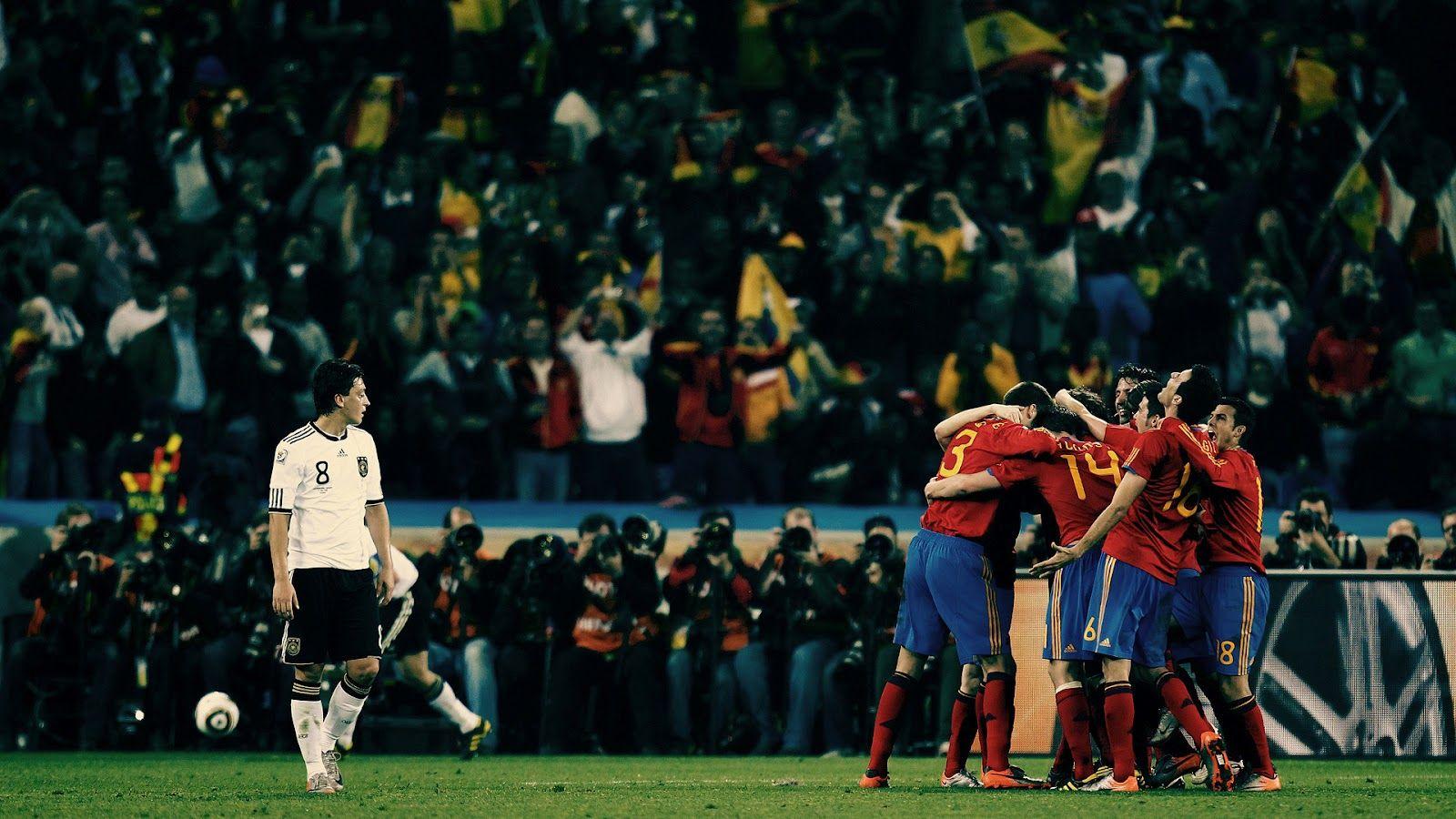 1600x900 Football Wallpaper HD: Spain vs Germany World Cup Wallpaper