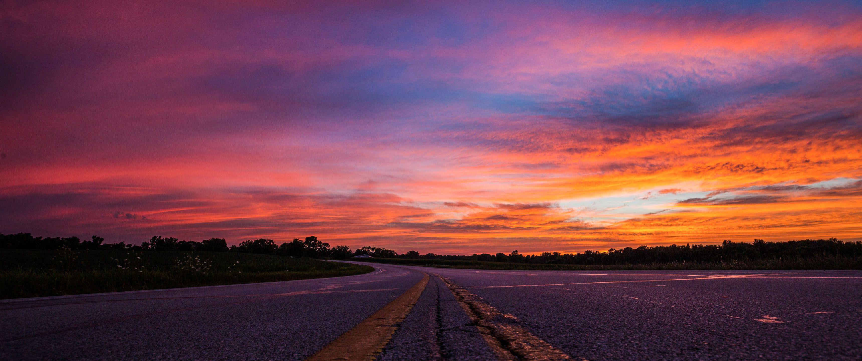 3440x1440 Fiery Skies 21:9 Wallpaper. Ultrawide Monitor 21:9 Wallpaper