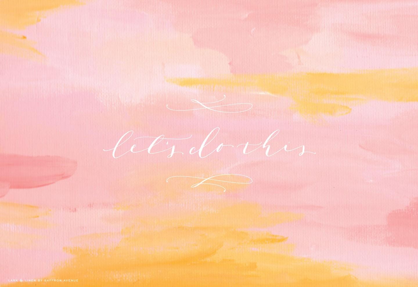 1440x990 Free Let's Do This Desktop Wallpaper. lark & linen