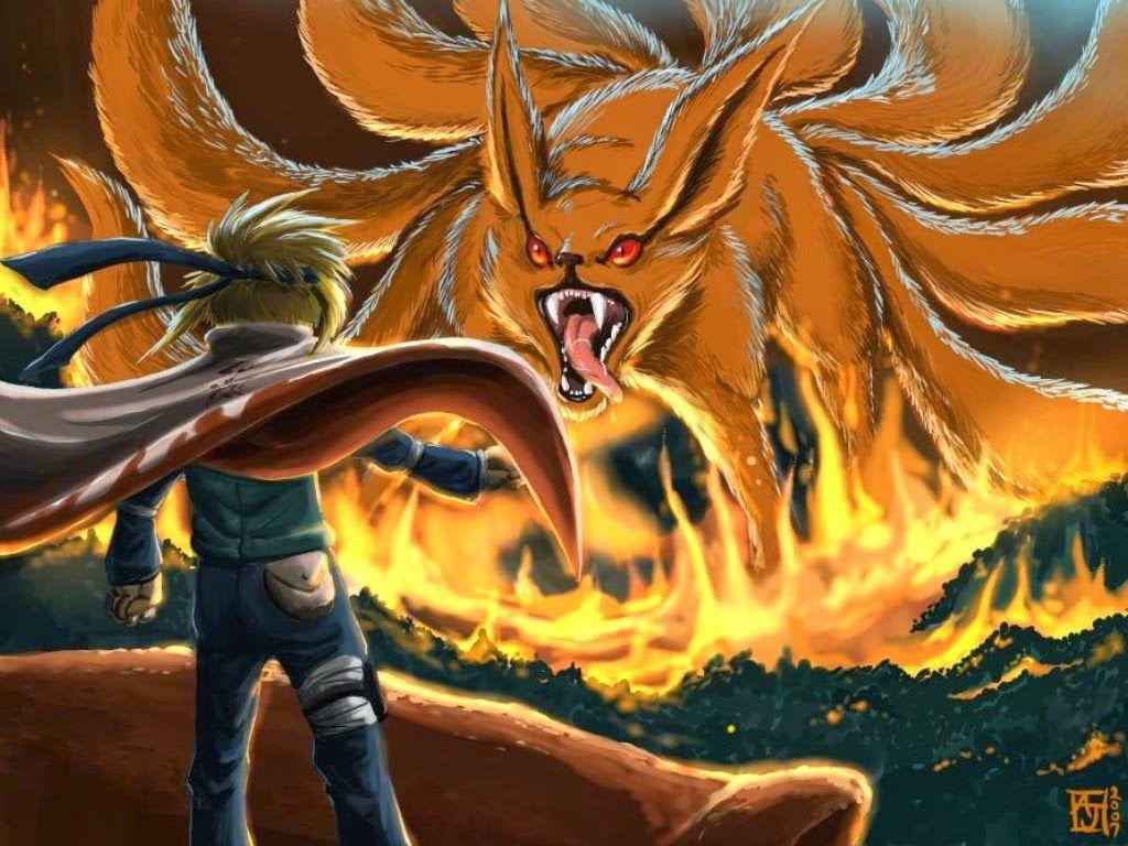 1024x768 DragonsFaeriesElves&theUnseen : Nine Tailed Fox Japanese Myth Creature
