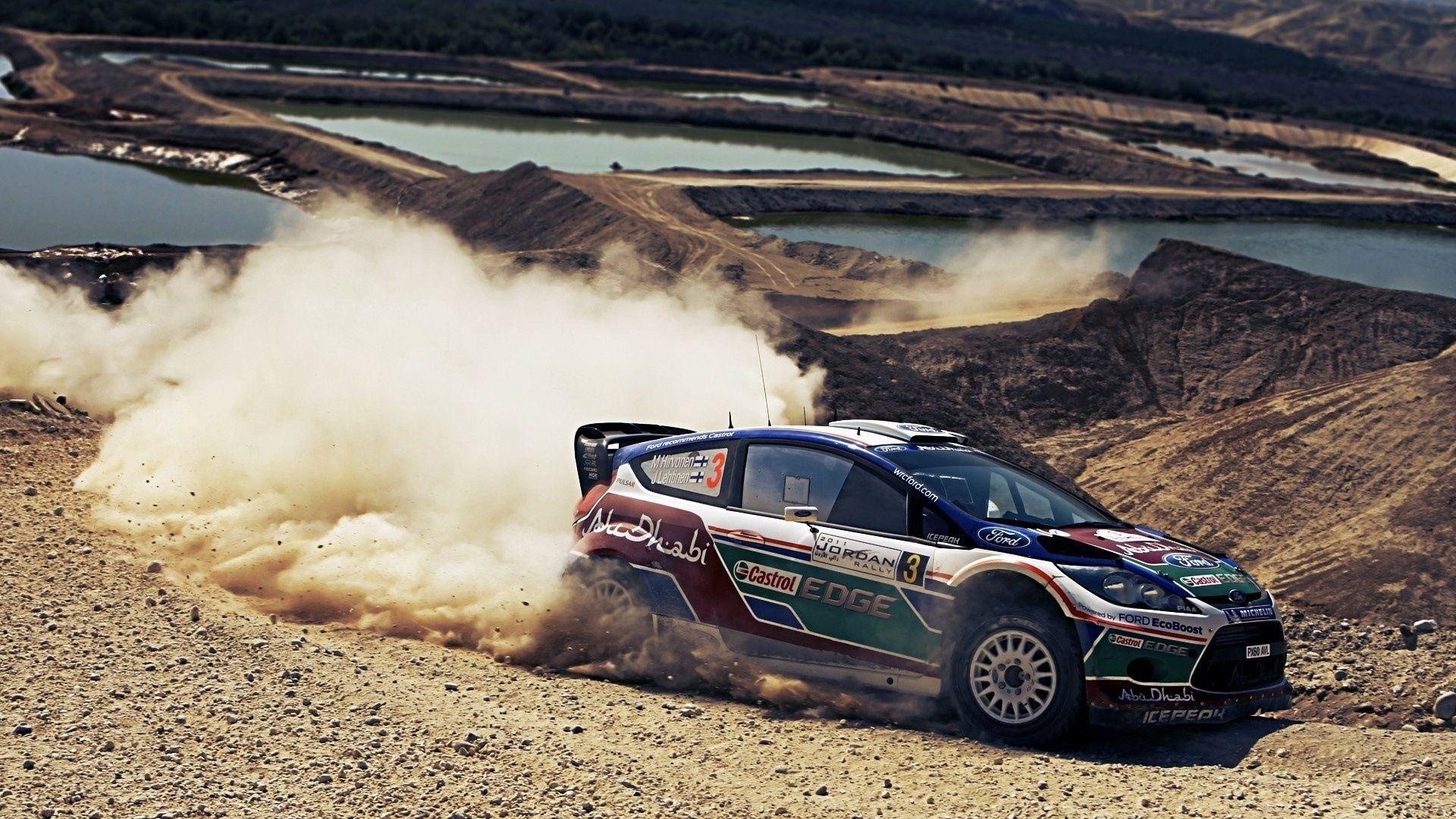 1920x1080 Download wallpaper 1920x1080 rally, ford, drift, dust full hd, hdtv