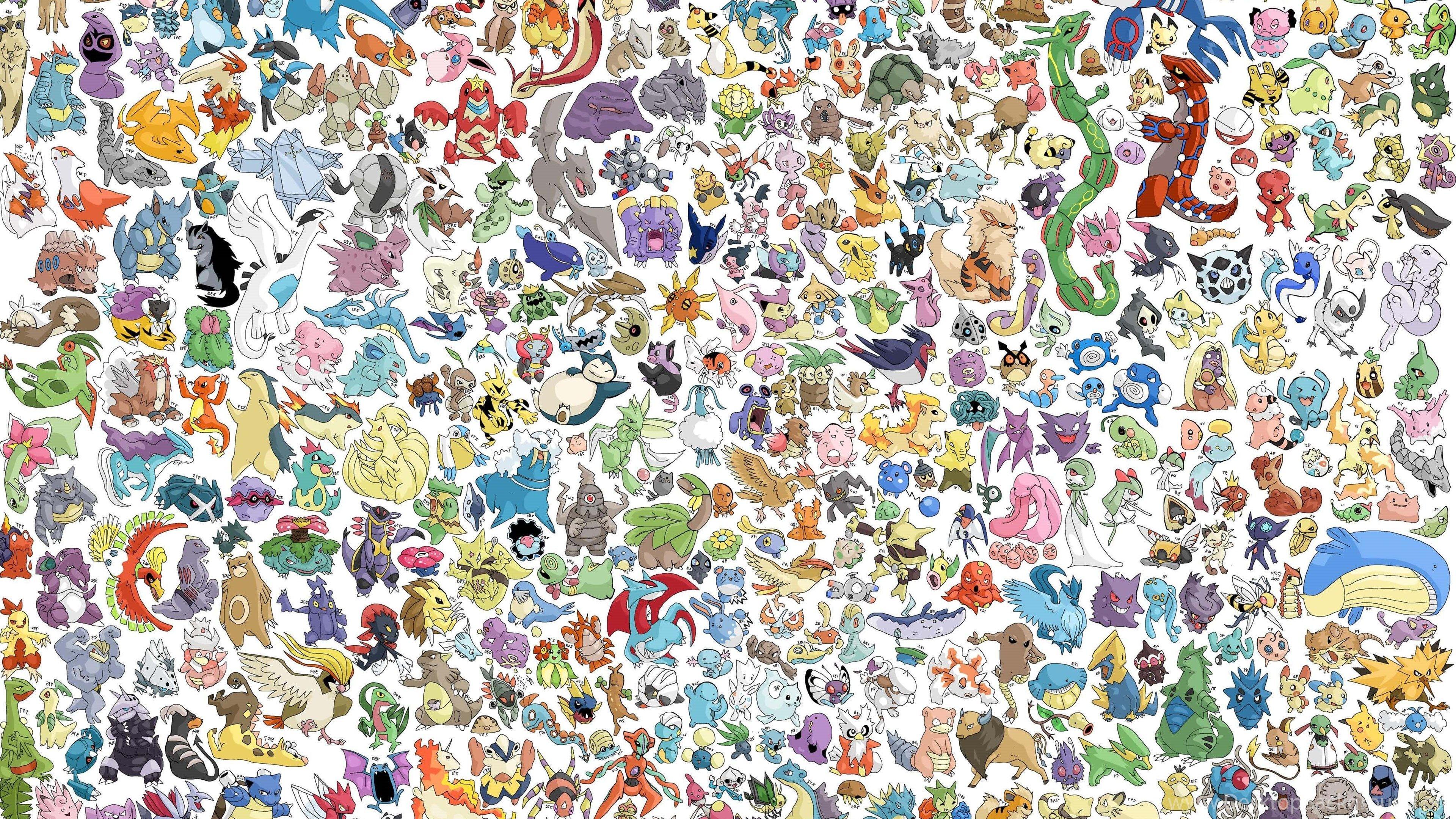 3840x2160 All Pokemon Wallpaper HD Desktop Background