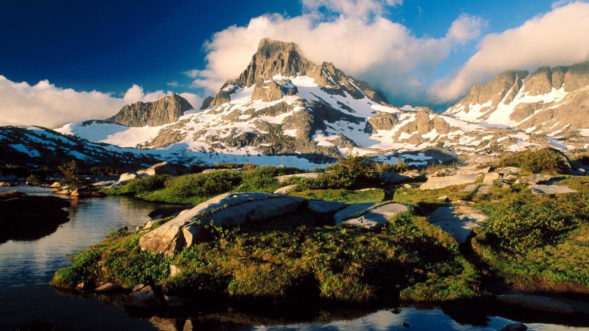 1920x1080 Mountains peak California banner Ansel Adams wallpaperx1080