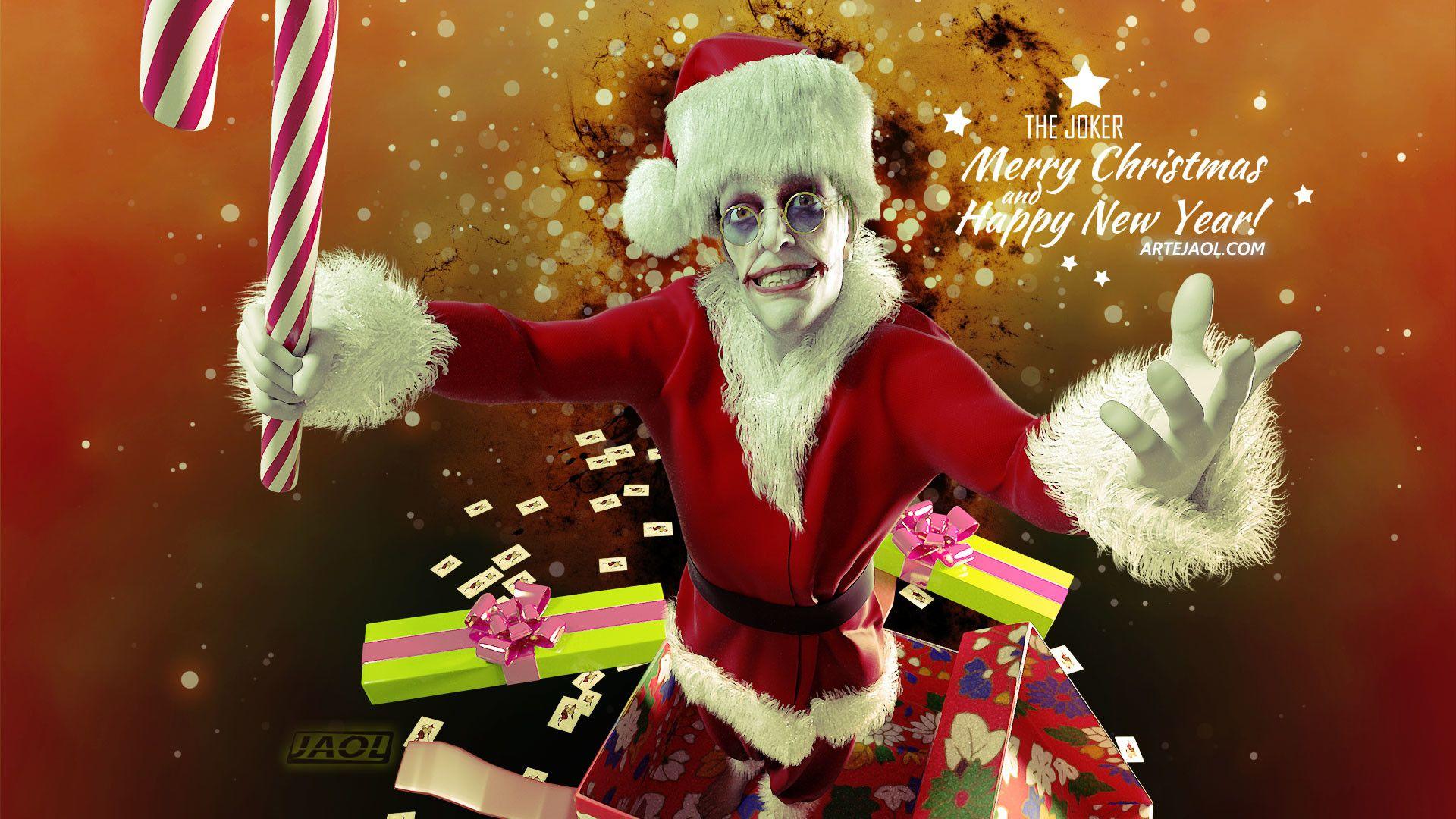 1920x1080 Merry Christmas Joker Christmas Wallpaper