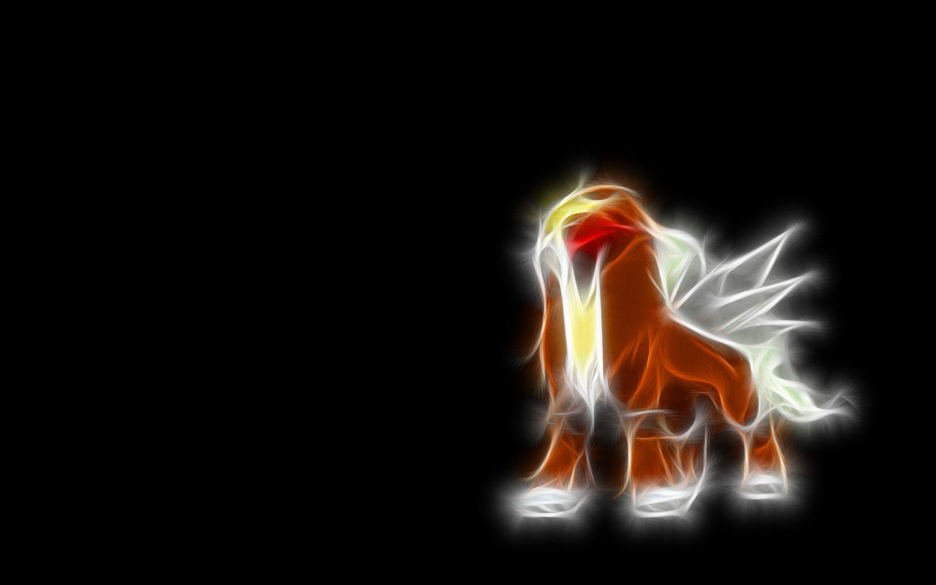 1920x1200 Pokemon, Entei, black background Wallpaper /