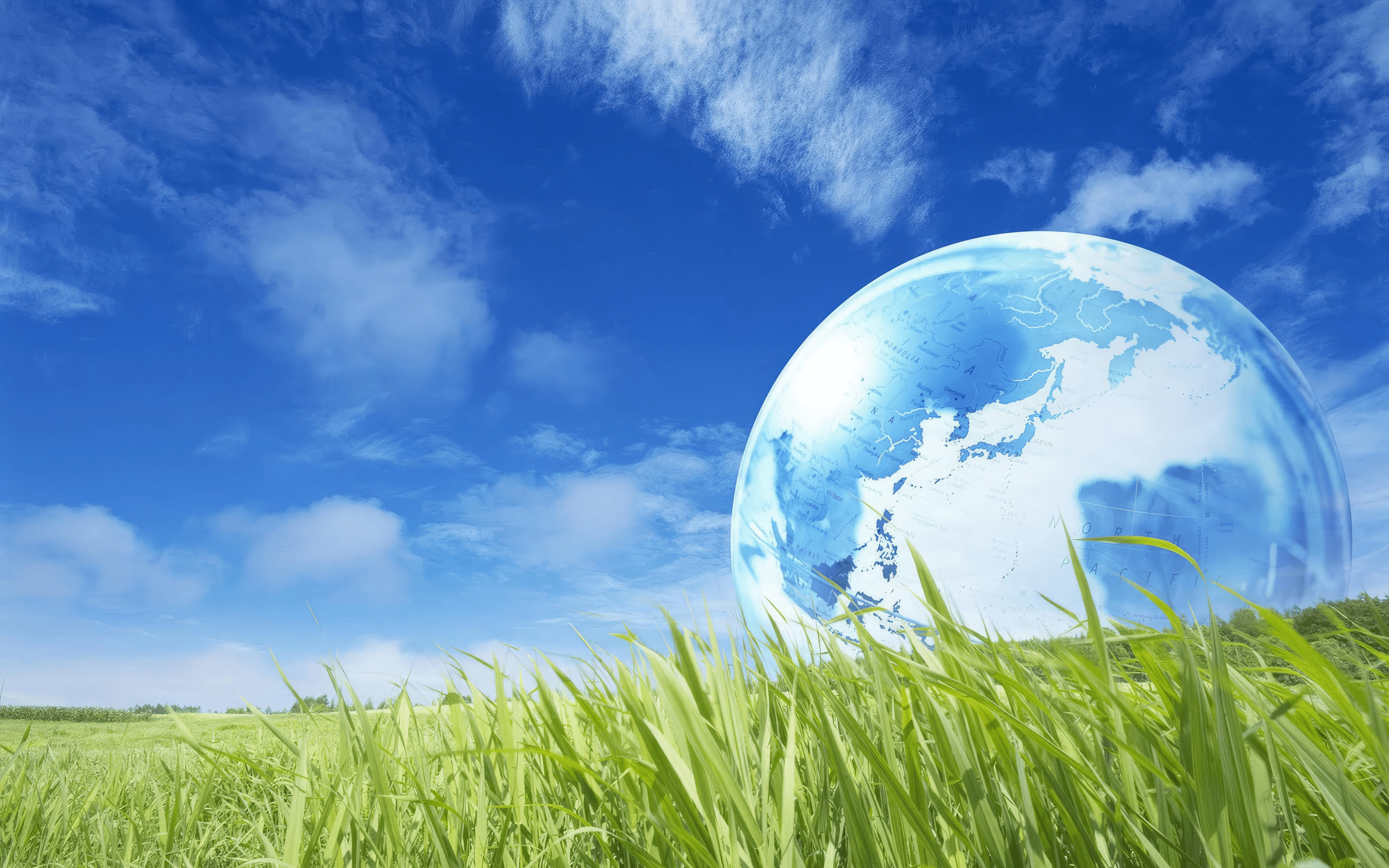 4384x2740 Frutiger Aero Inspired Global Ecology Wallpaperx2740