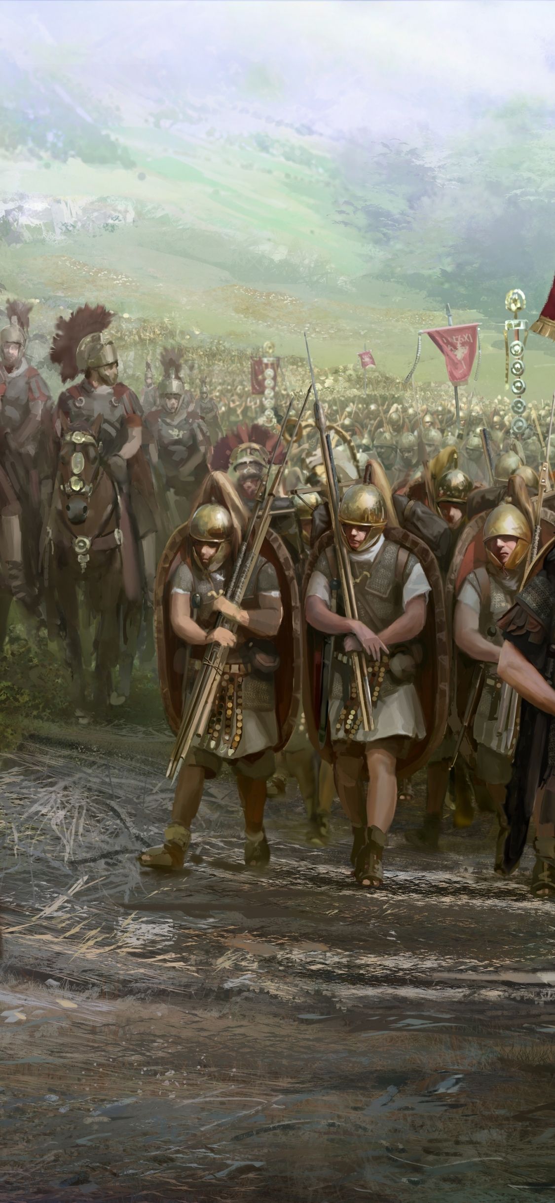 1125x2436 Phone wallpaper: Total War, Roman Legion, Video Game, Total War: Rome Ii, Soldier, Army 1129804