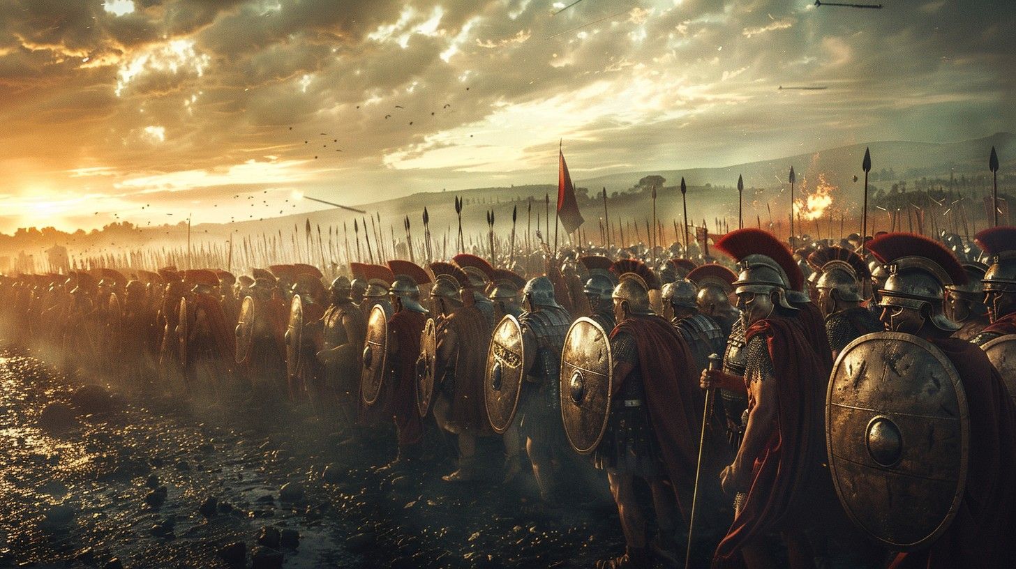 1456x816 Free Ancient Battle Ready Image, Battle, Warriors