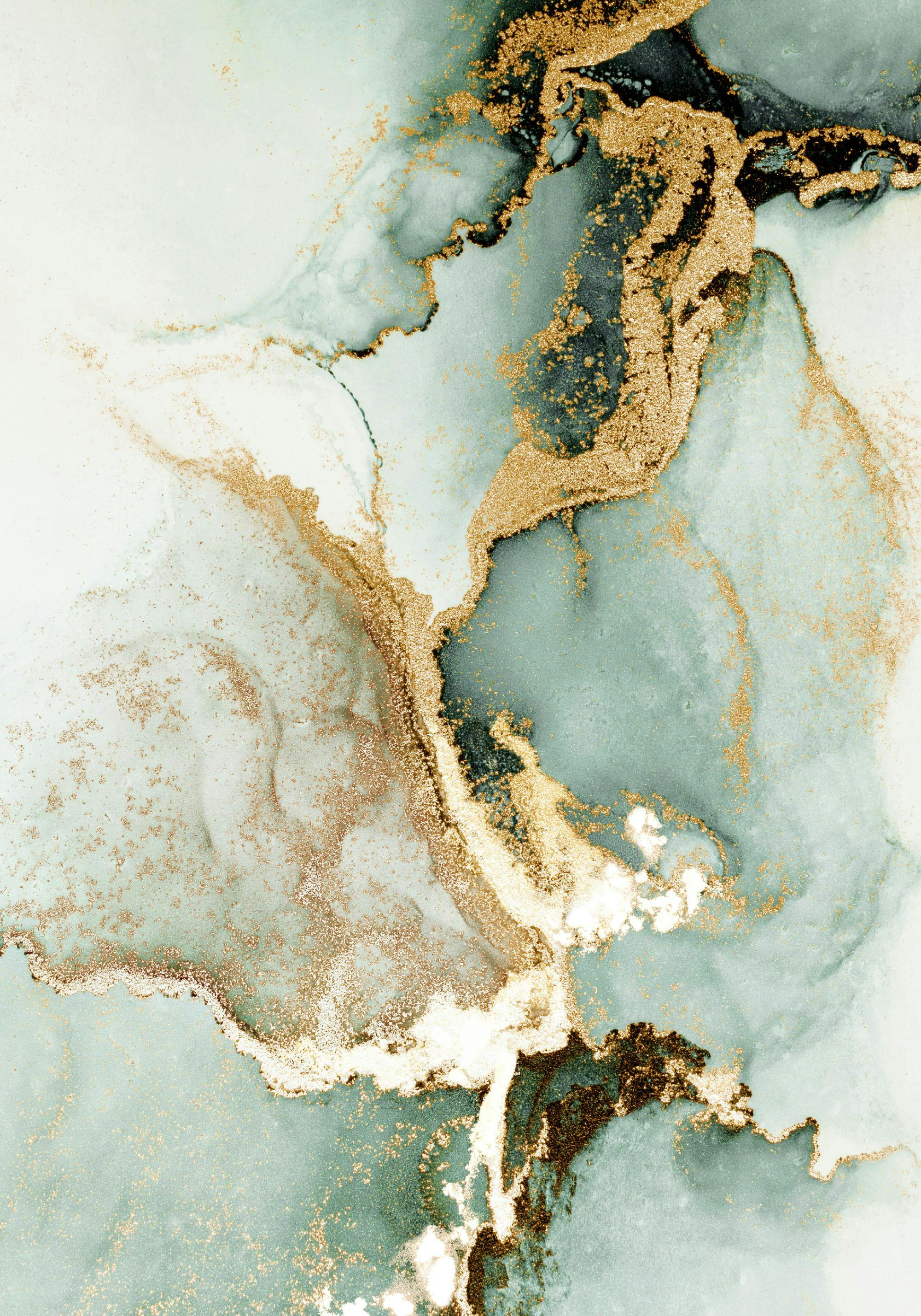 2000x2857 Prints Green Marble No2 Poster (12 x 16 in)