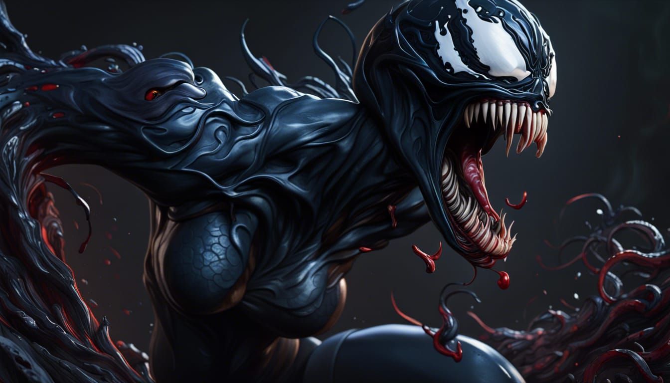 1344x768 Gwenom (Spider Gwen) Venom Gwen Mar