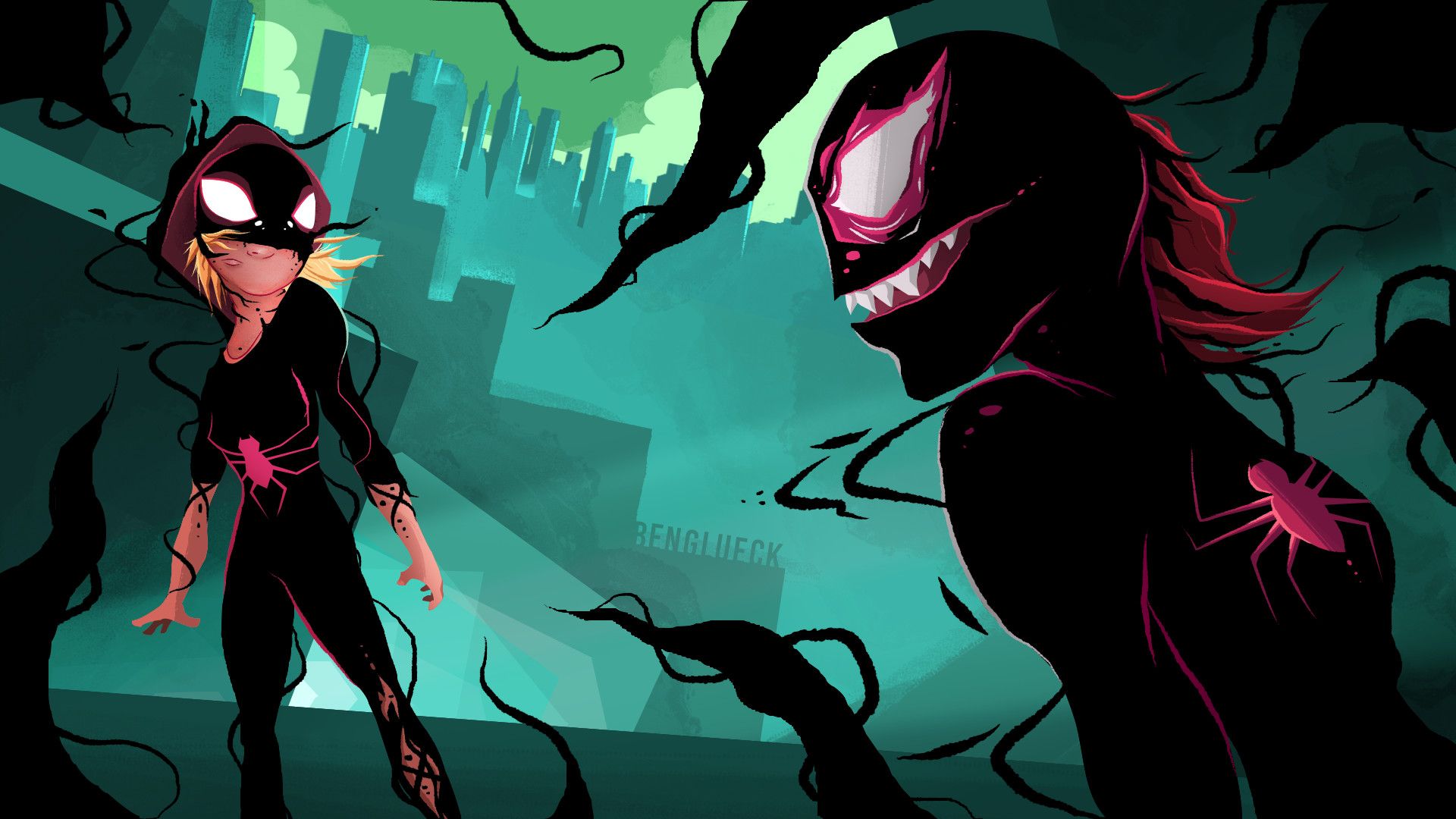 1920x1080 Spider Gwen Wallpaper