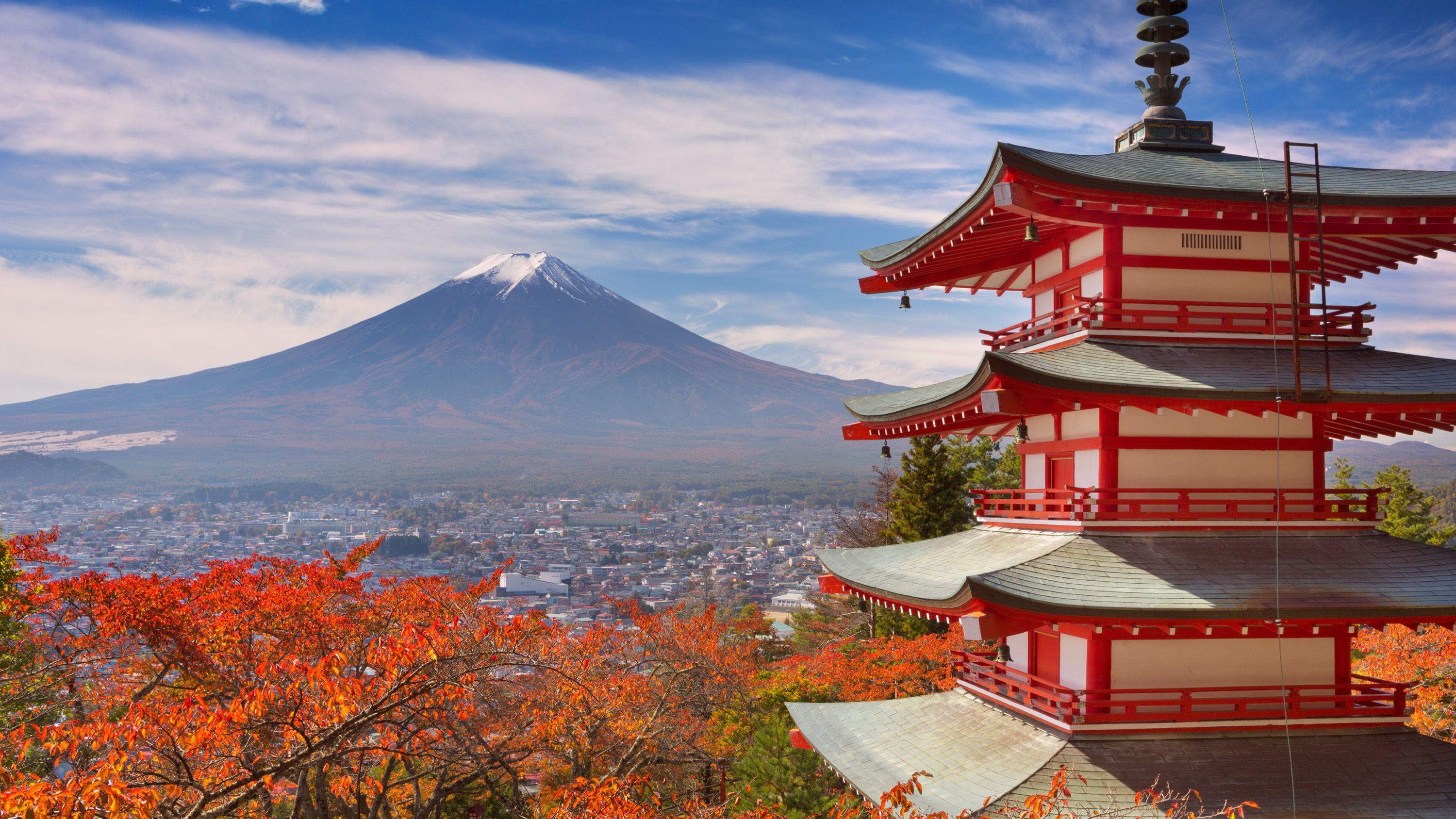 3000x1688 12 Chureito Pagoda And Mount Fuji