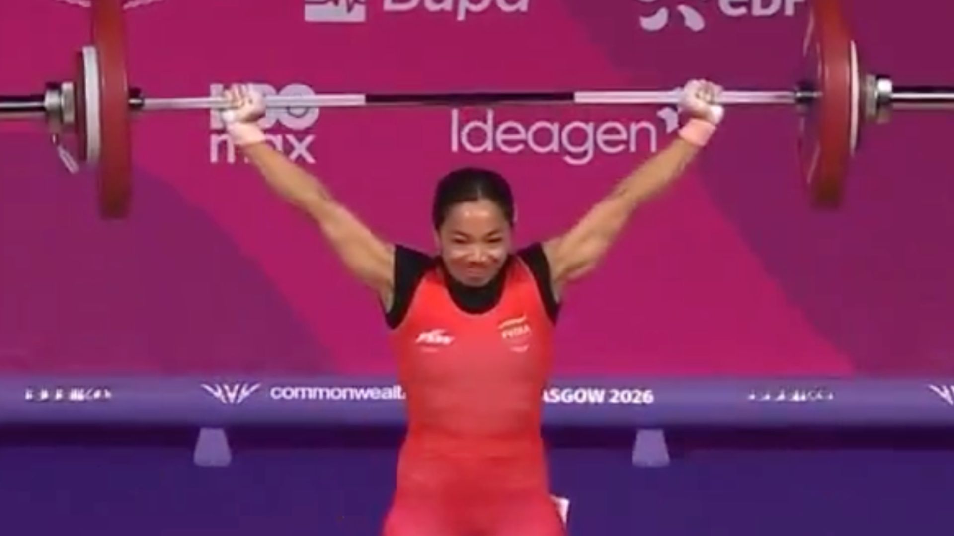 1920x1080 Mirabai Chanu Wins Hat Trick Of Golds At Commonwealth Games 2026 With Record Breaking Lift