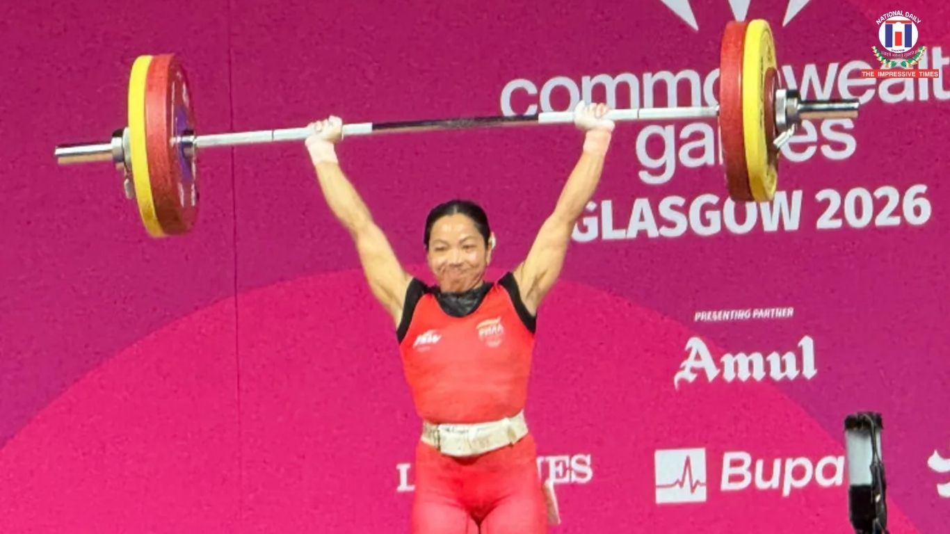 1366x768 Mirabai Gold Hat Trick At Commonwealth Games