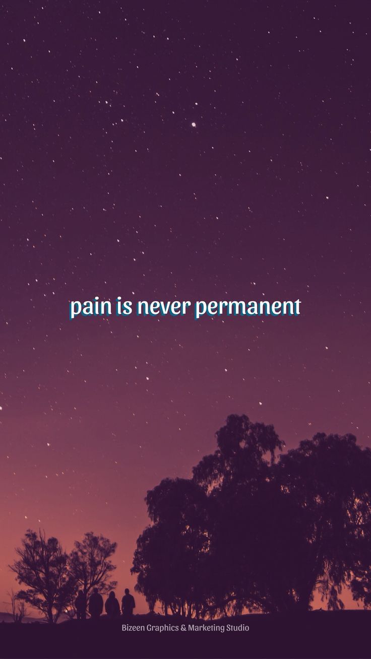 736x1308 Motivational Quote. pain is never permanent