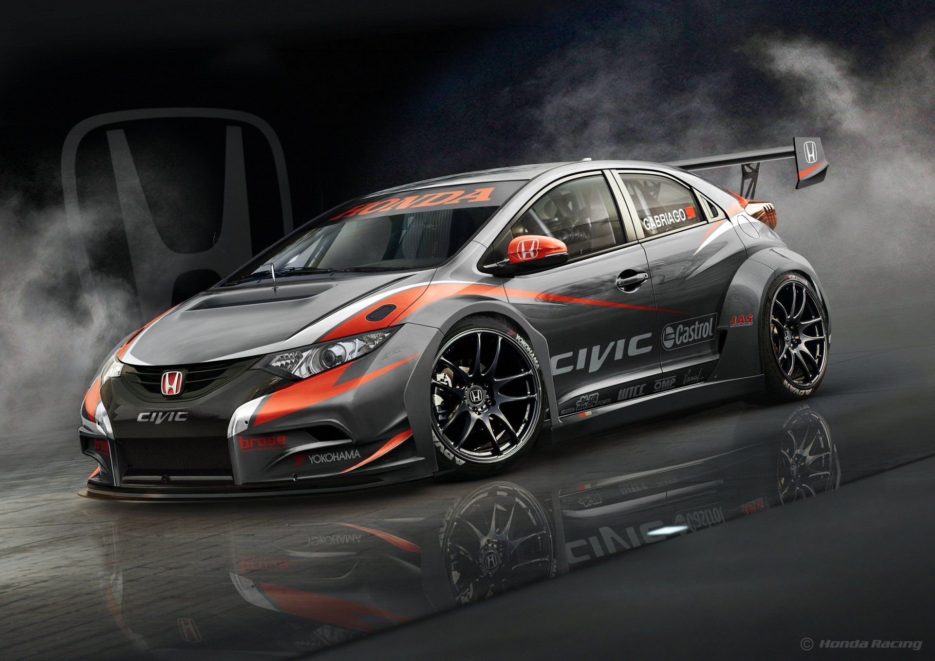 1920x1358 Honda Civic Racing Beast