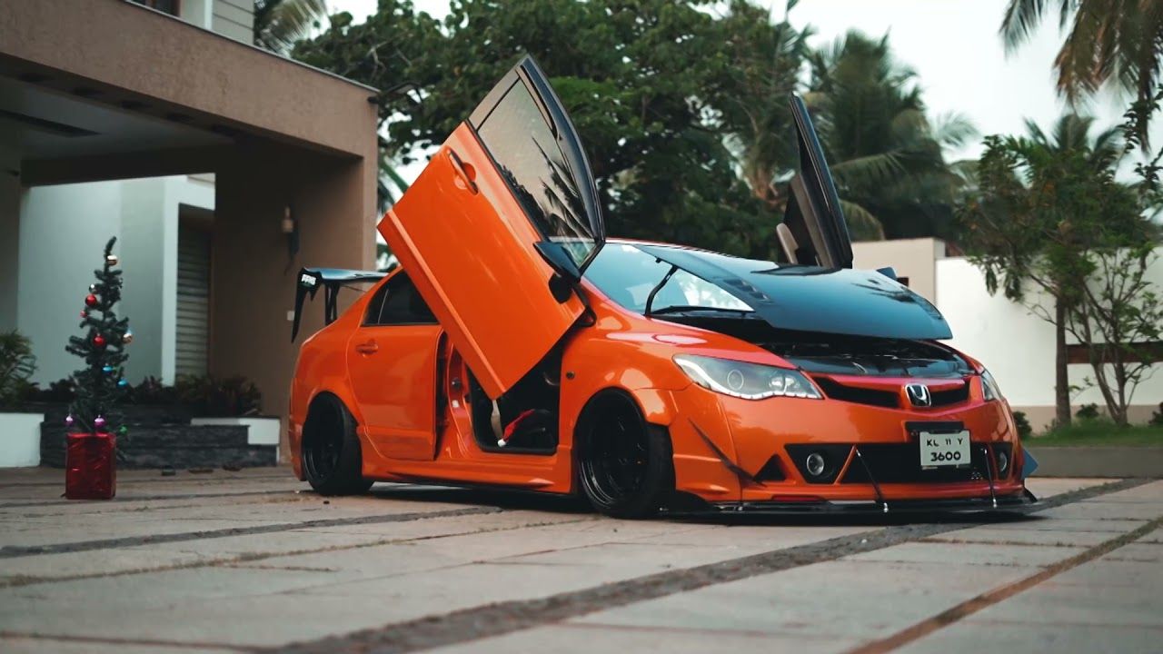 1280x720 Best modified Honda civic in kerala. fast and furious inspired modification