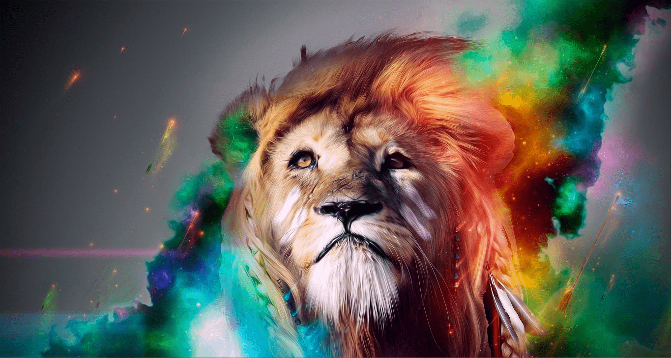 1365x729 Rainbow Lion