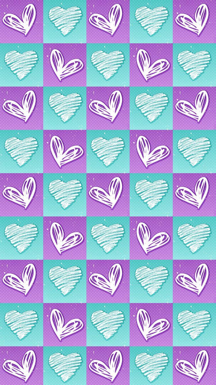 750x1334 Purple And Teal Wallpaper, Picture