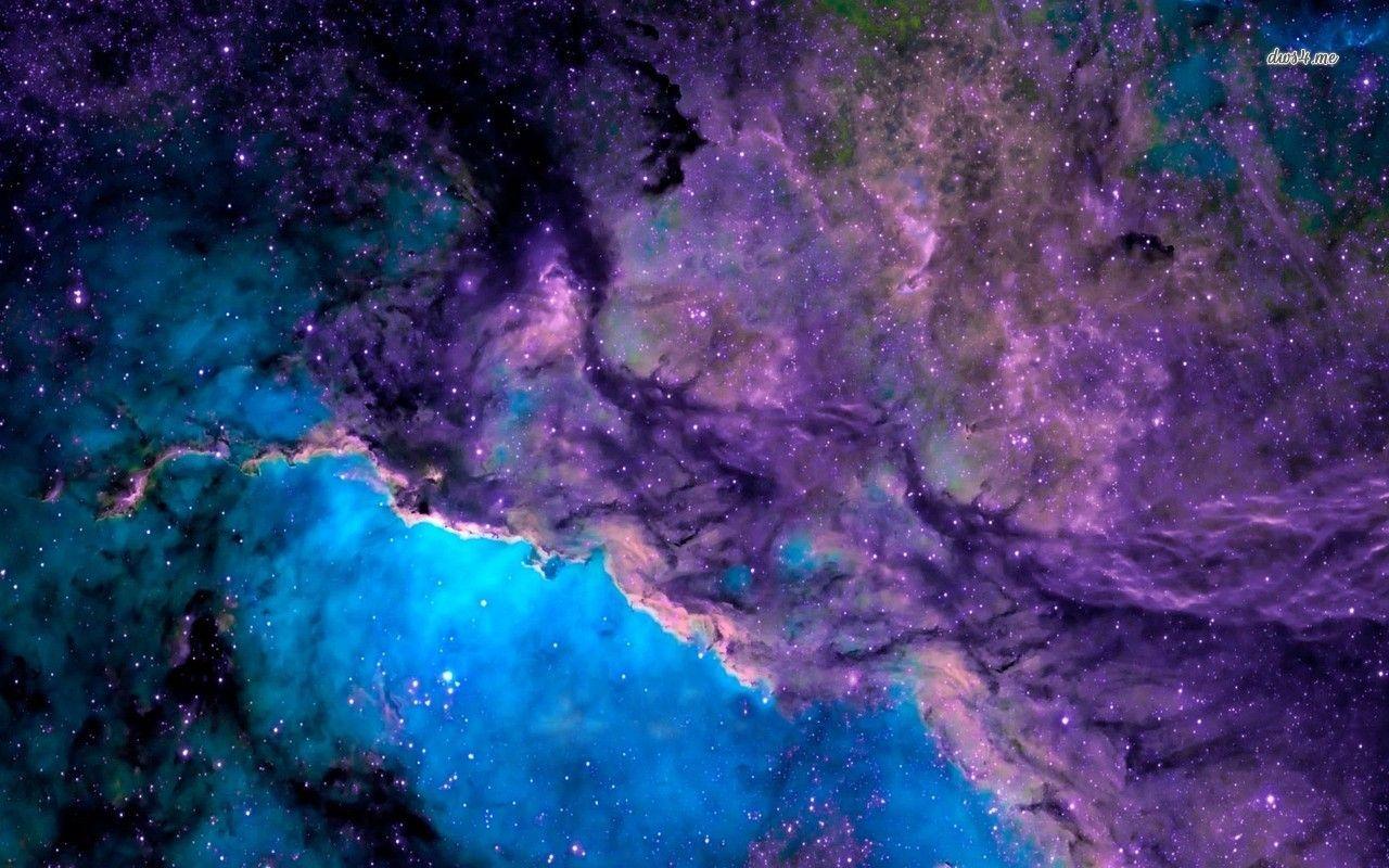1280x800 Purple Space Wallpaper