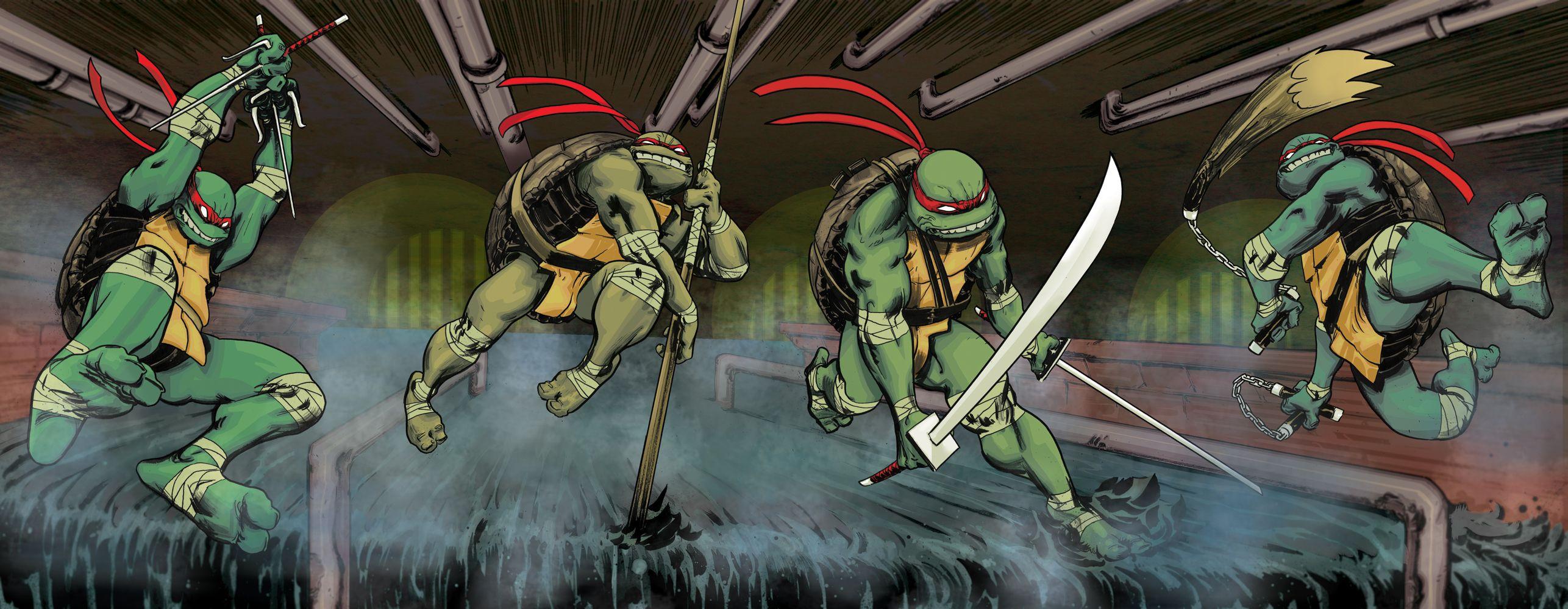2572x1000 Teenage Mutant Ninja Turtles wallpaperx1000