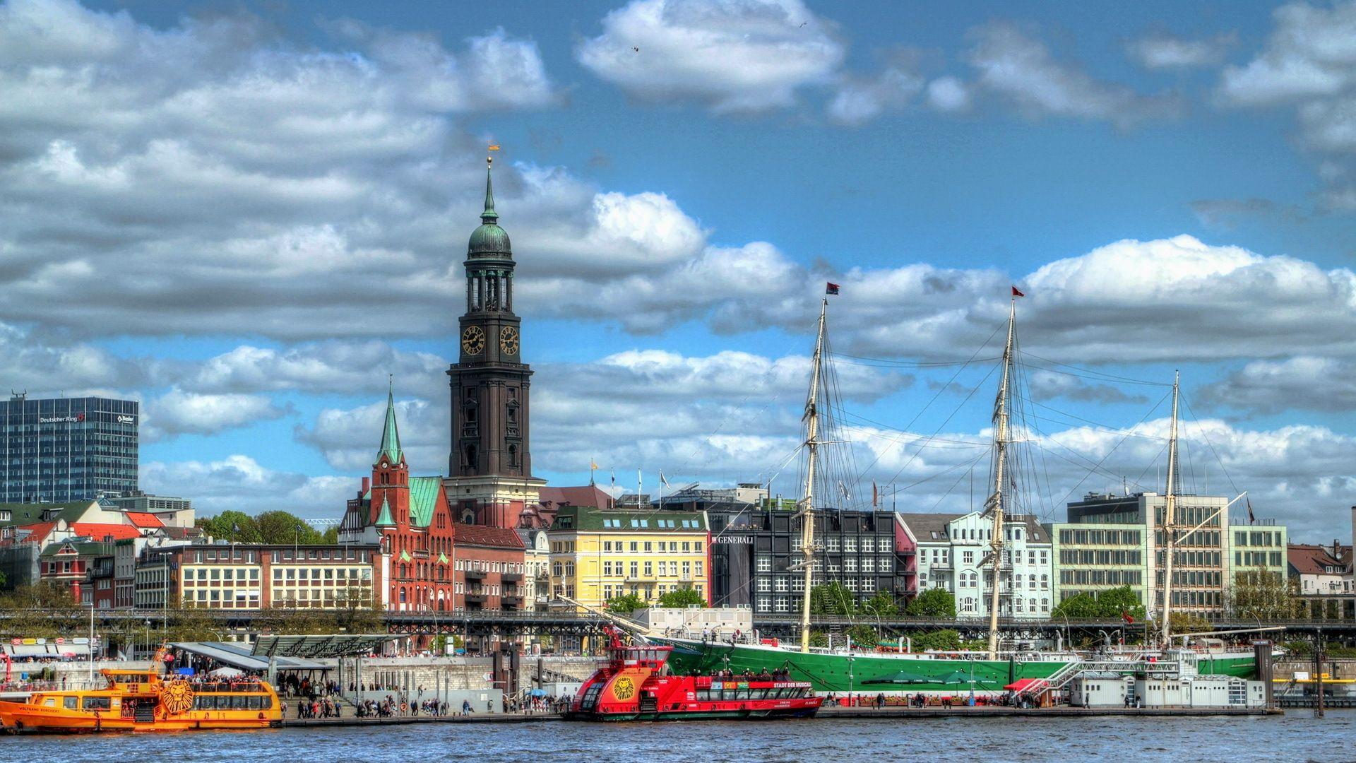 1920x1080 HD wallpaper of Germany, desktop wallpaper of Hamburg, city