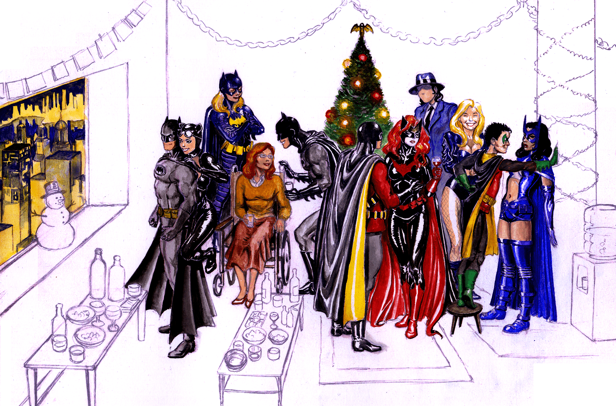 1240x818 Batman Christmas Wallpaper