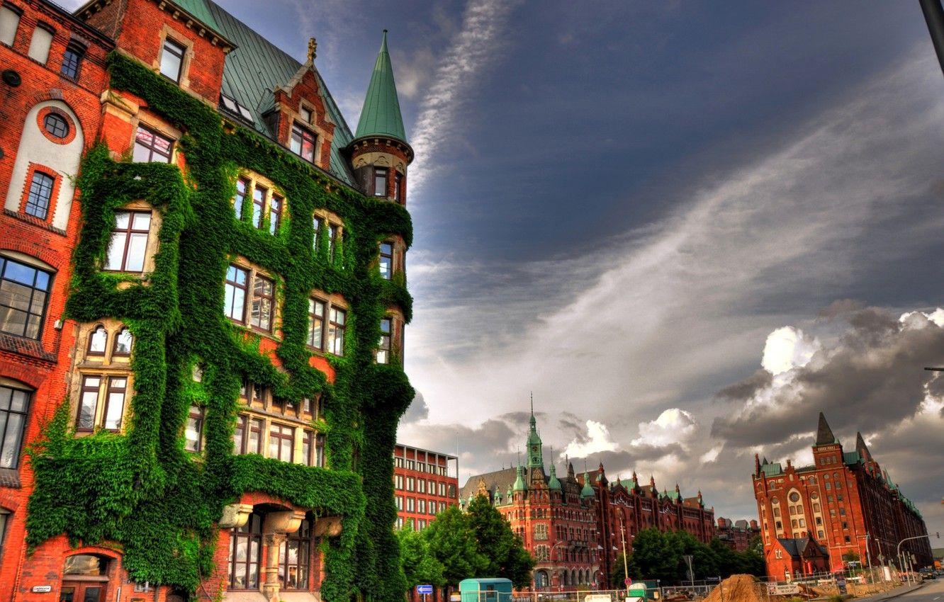 1332x850 Wallpaper the sky, building, Germany, Hamburg image for desktop, section город