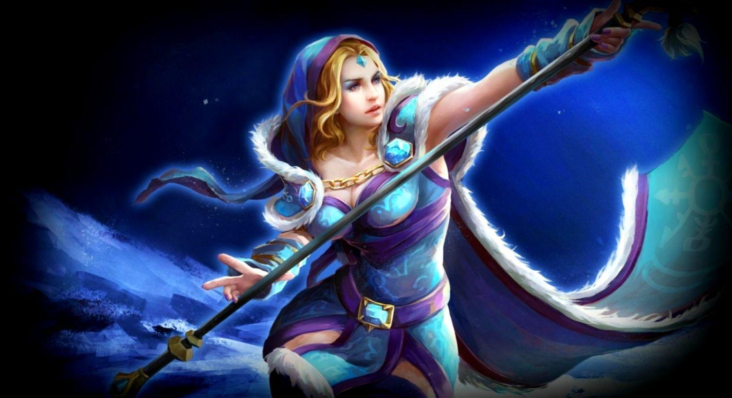 1504x819 Dota 2 Cool Ice Hero HD Wallpaper