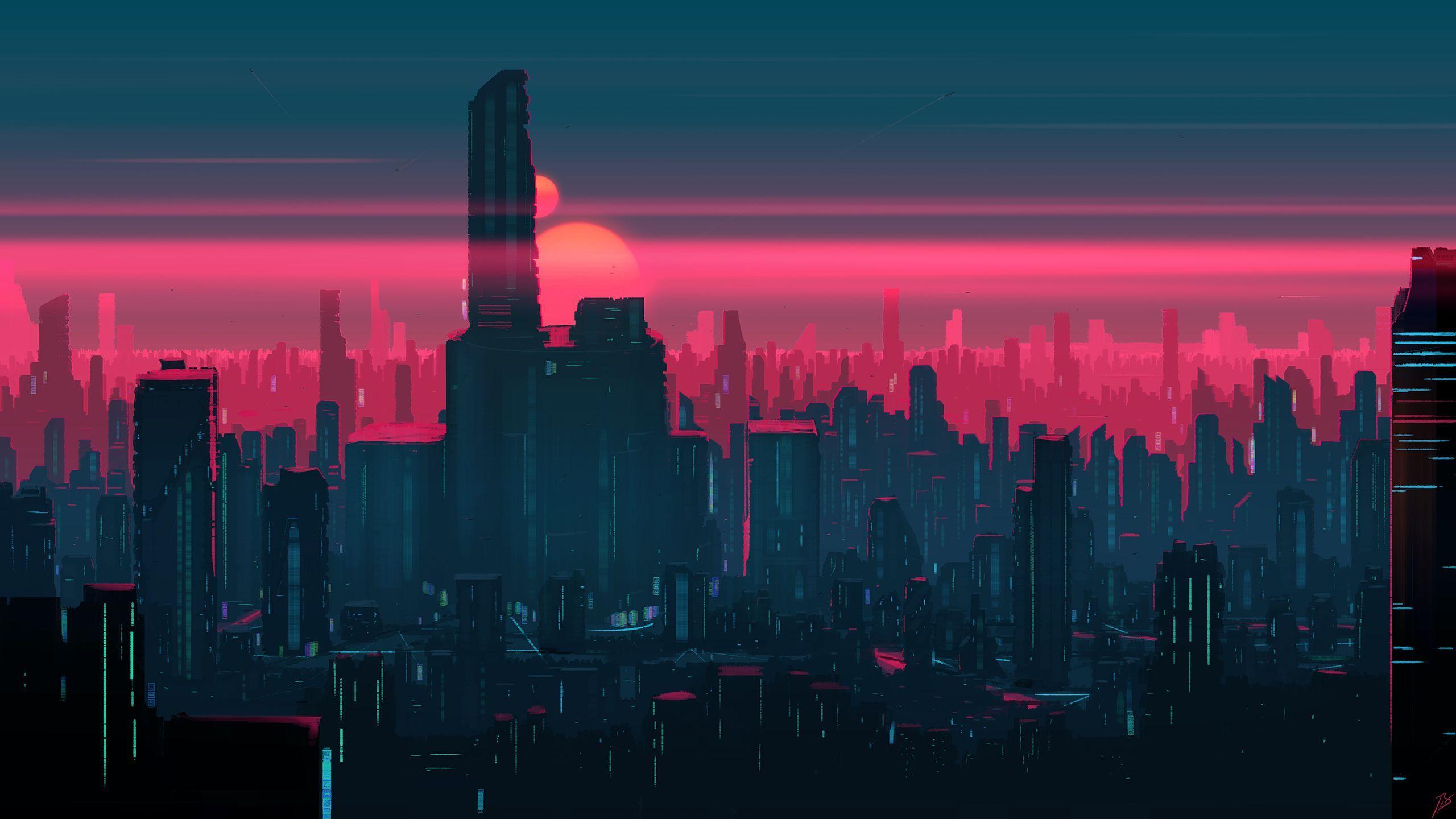 Aesthetic Vaporwave City Wallpapers Top Free Aesthetic Vaporwave City Backgrounds Wallpaperaccess