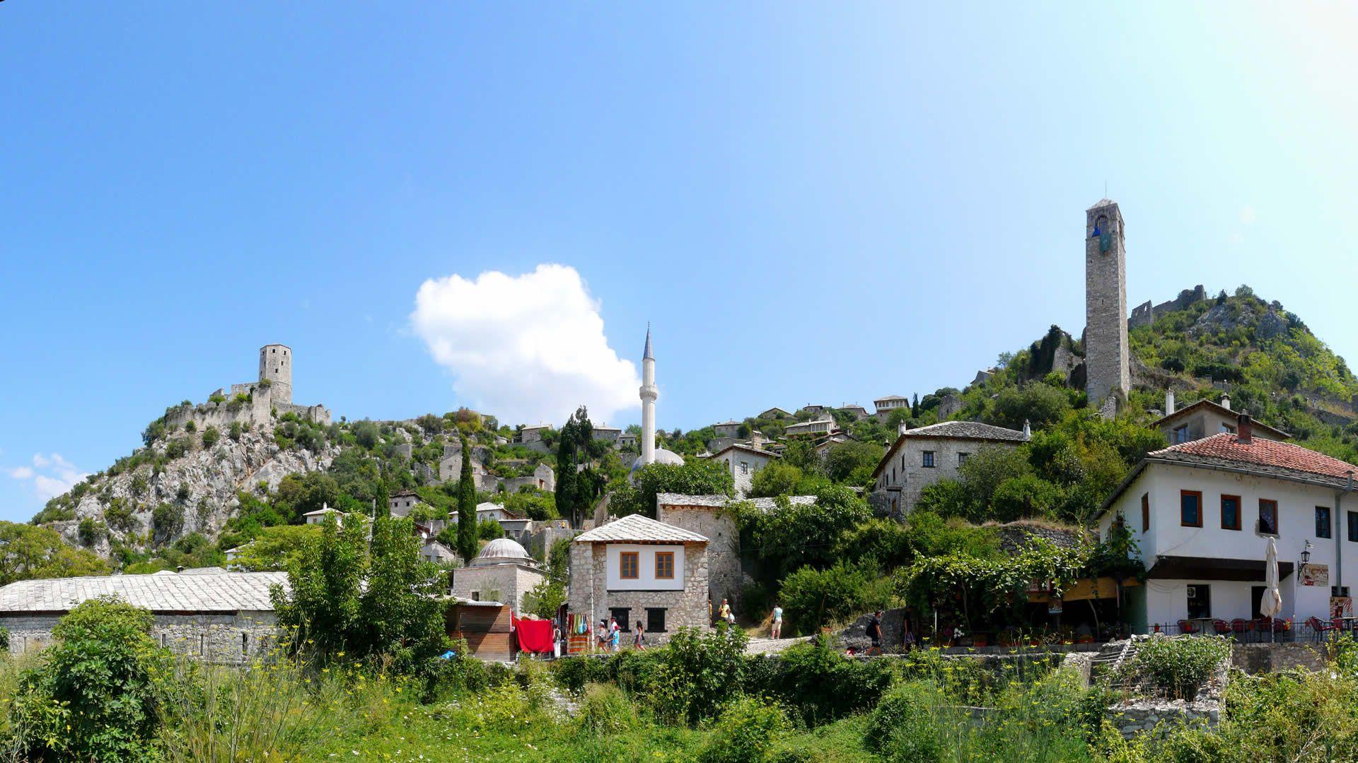1920x1080 hd windows wallpaper: bosnia and herzegovina nature and houses wallpaper