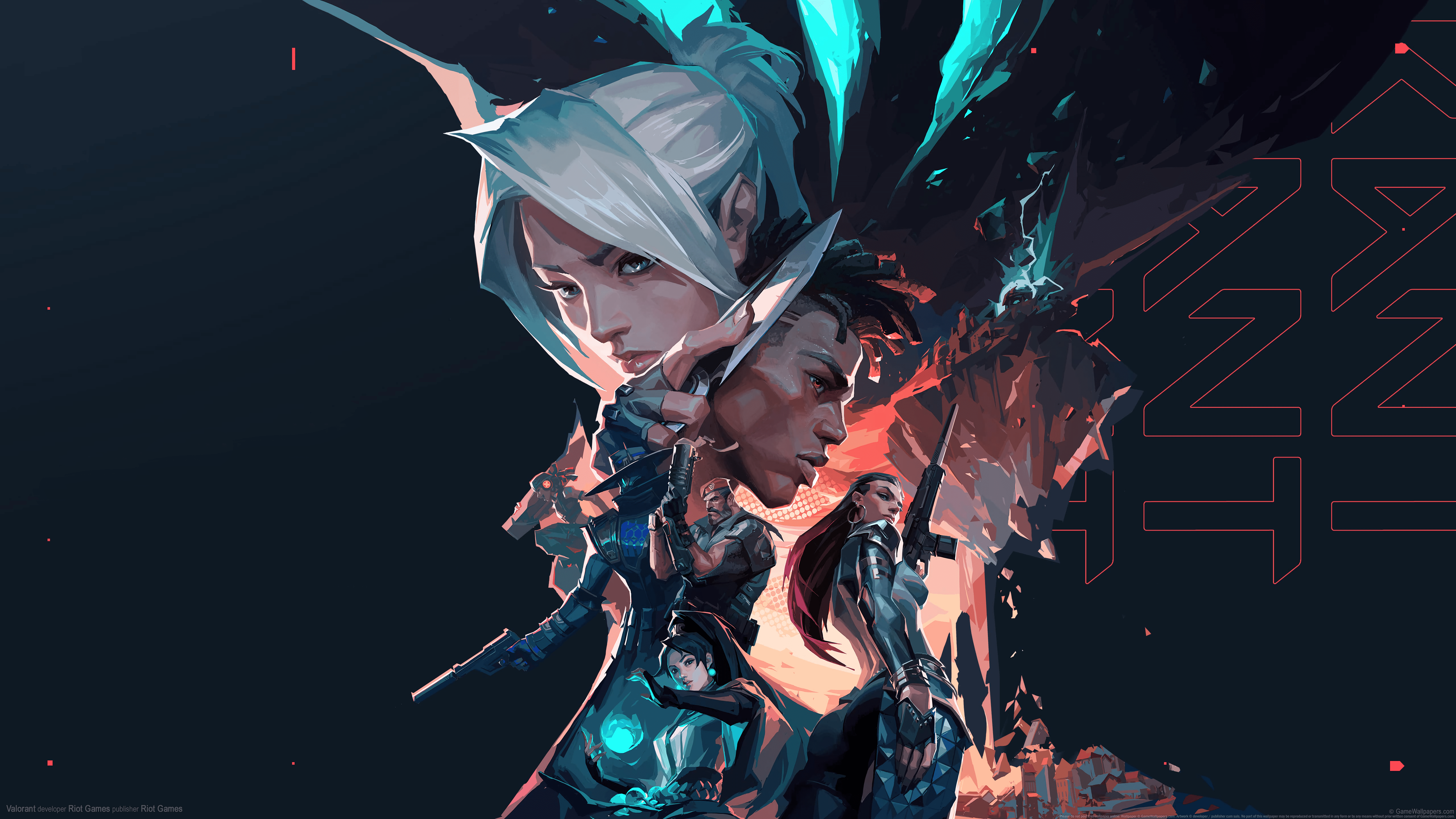 5120x2880 video games, video game girls, video game art, Valorantx2880 Wallpaper