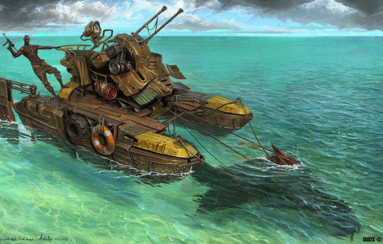 1332x850 Wallpaper weapons, animal, catamaran, Warlord, March of War, Sealrider image for desktop, section игры