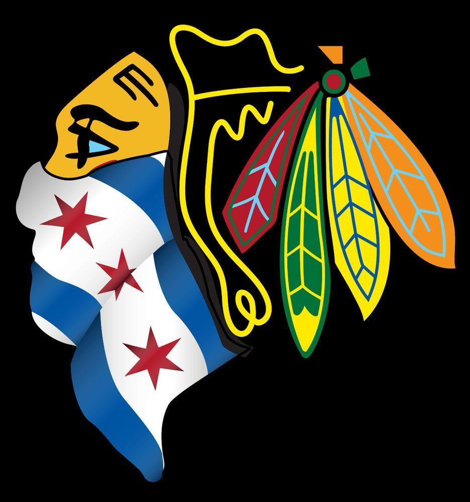 936x1000 Chicago Blackhawks Bandana City Flag T shirt with Hawks Indian with Feathers. Chicago flag art, Chicago flag, Chicago blackhawks