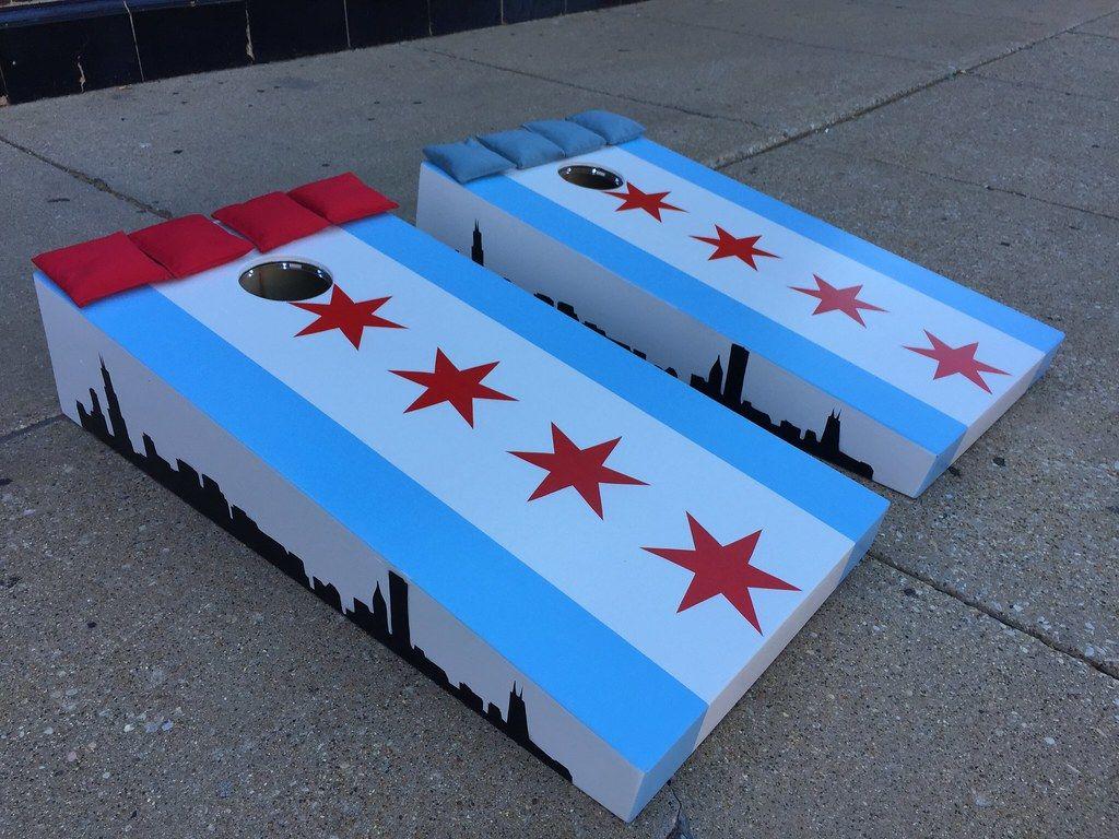 1024x768 Chicago Flag Wallpaper HD Wallpaper