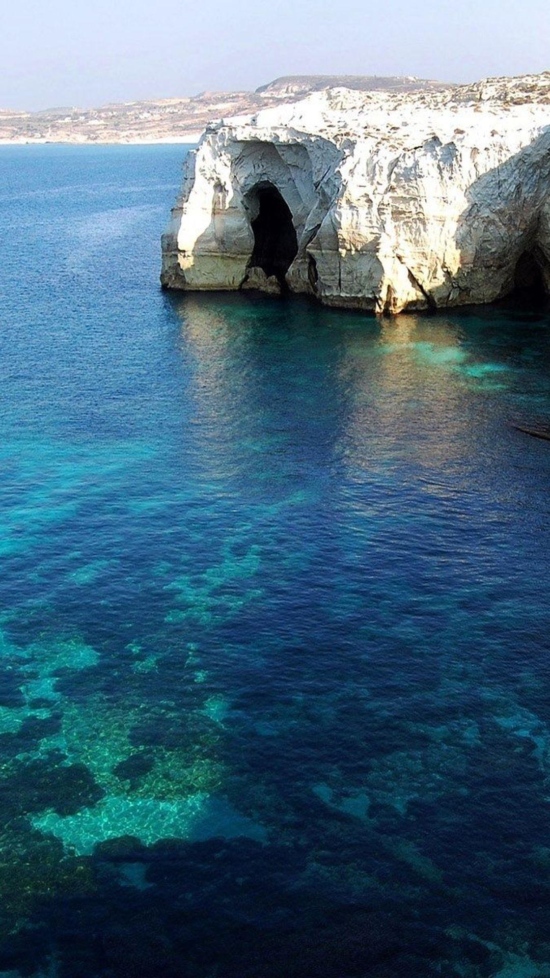 1080x1920 Milos Island Blue Lagoon iPhone 6 Plus HD Wallpaper HD