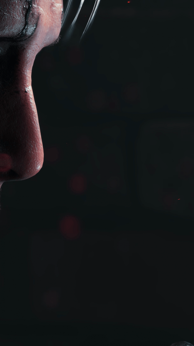 750x1334 Download 750x1334 Mads Mikkelsen, Profile View, Death Stranding