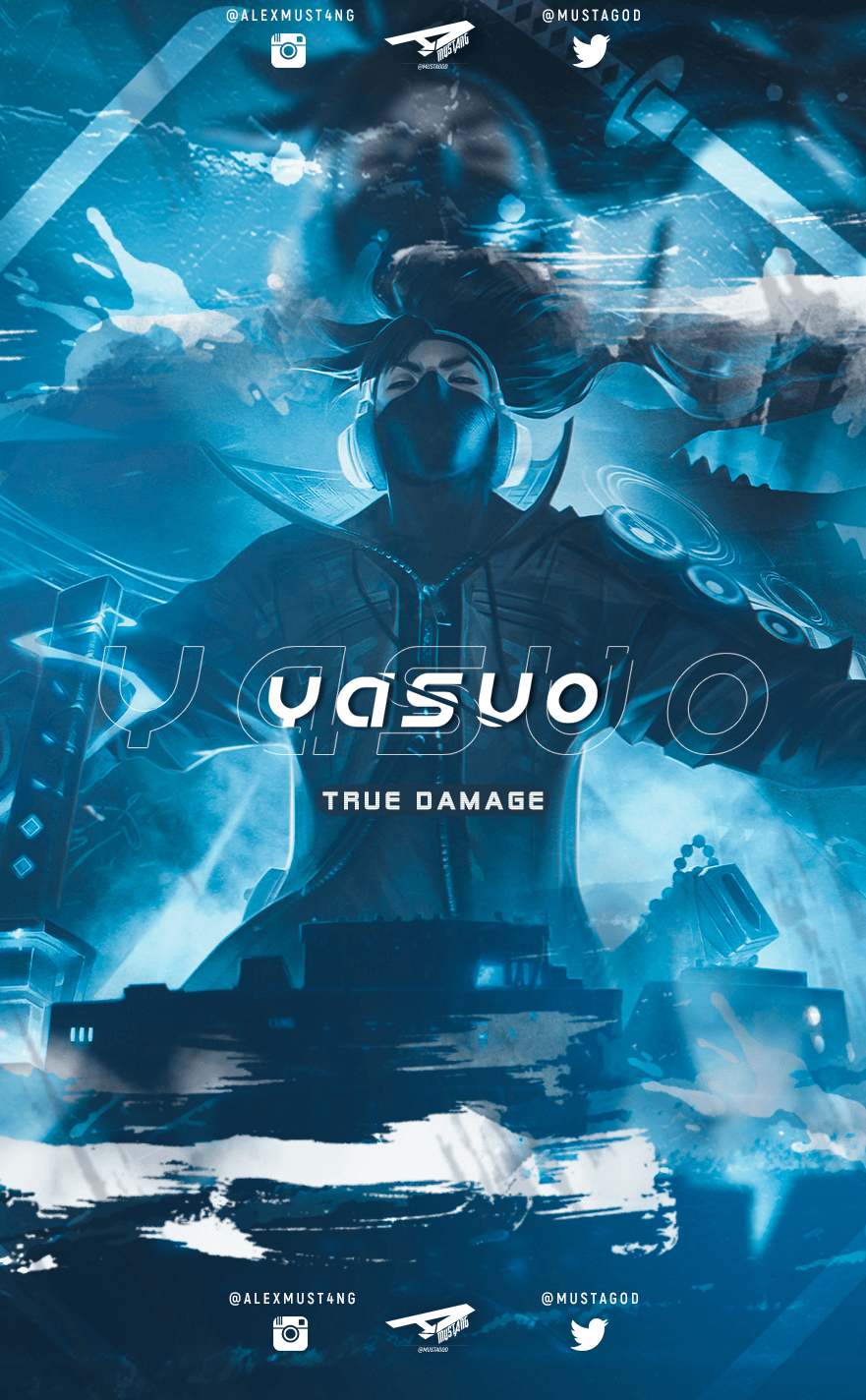881x1424 Yasuo. True Damage. Smartphone. League of legends yasuo, League of legends characters, Lol league of legends