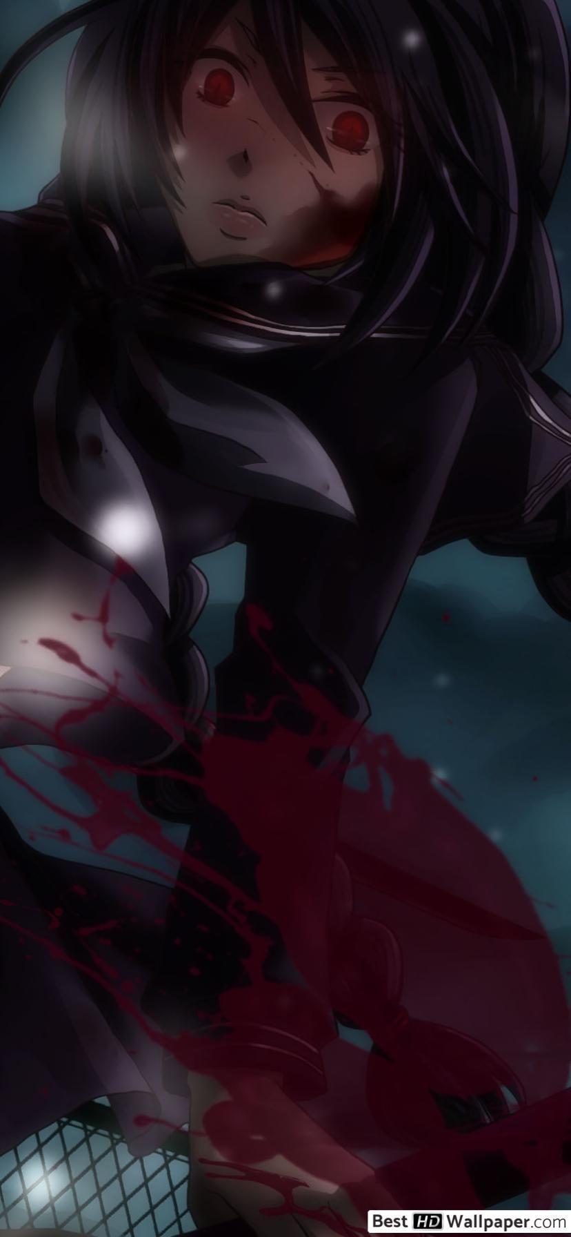 828x1792 Blood C Wallpaper