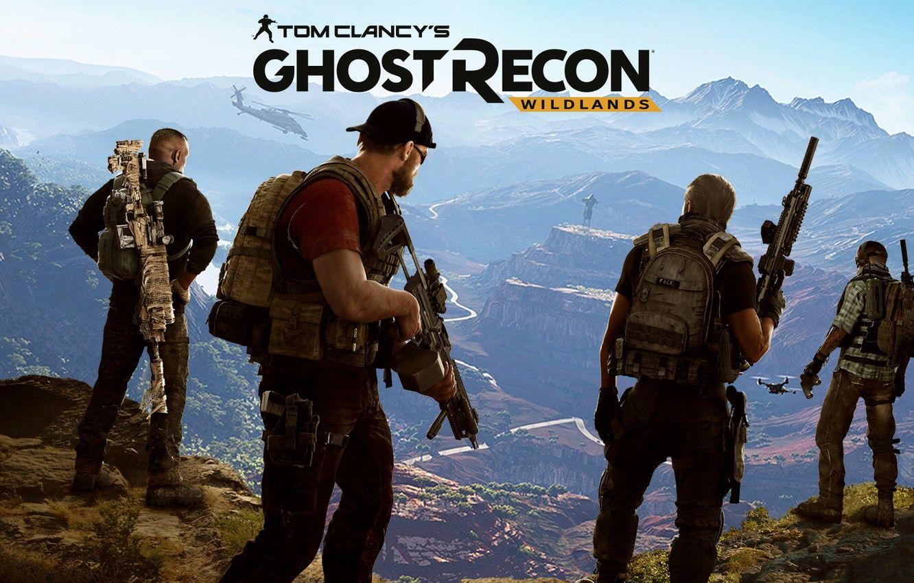 1332x850 Wallpaper mountains, the game, soldiers, Ubisoft, mercenaries, Tom Clancy's, Tom Clancy's Ghost Recon Wildlands, Ghost Recon Wildlands image for desktop, section игры